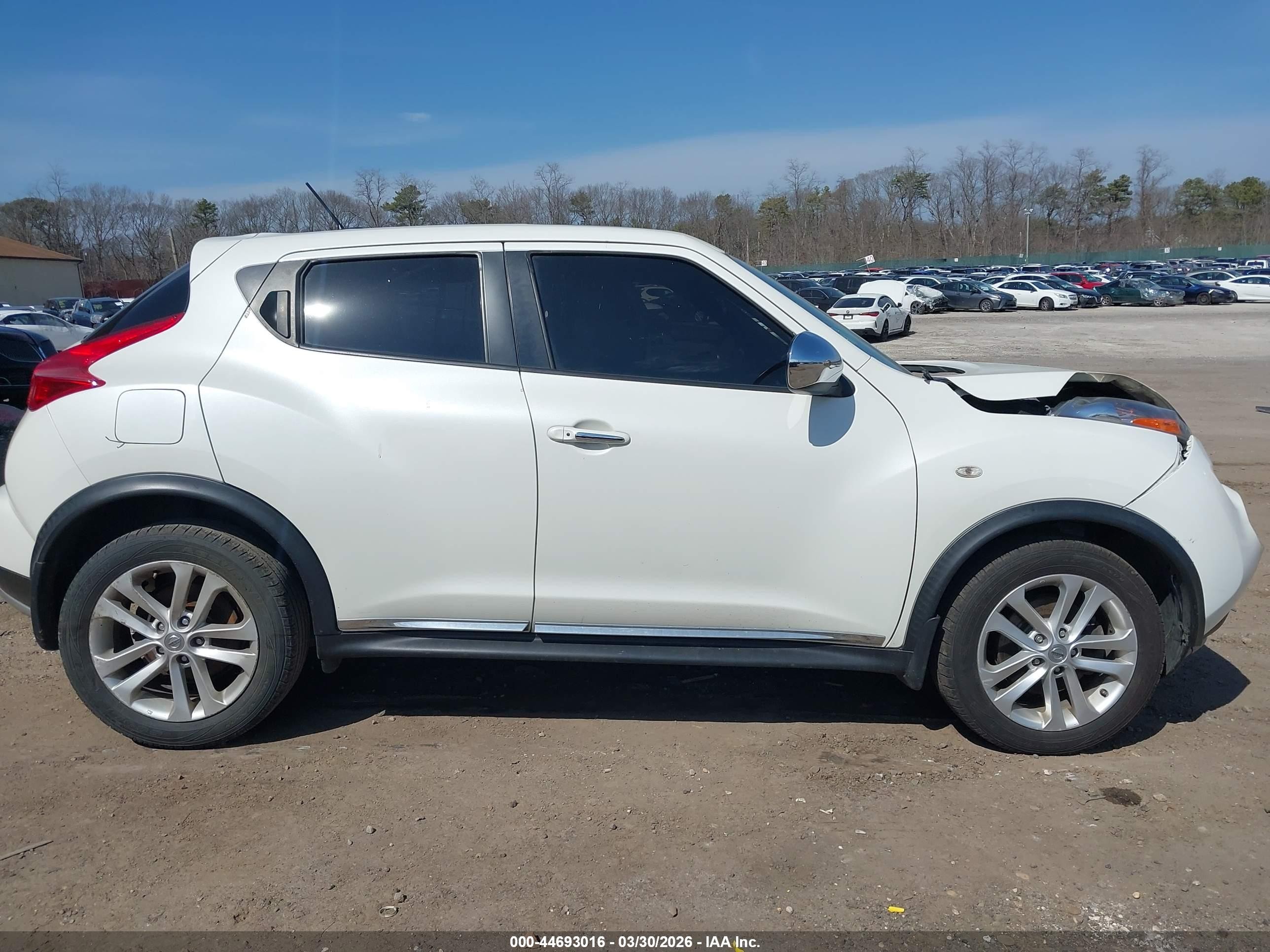 2014 Nissan Juke Sl White vin: JN8AF5MR3ET352153