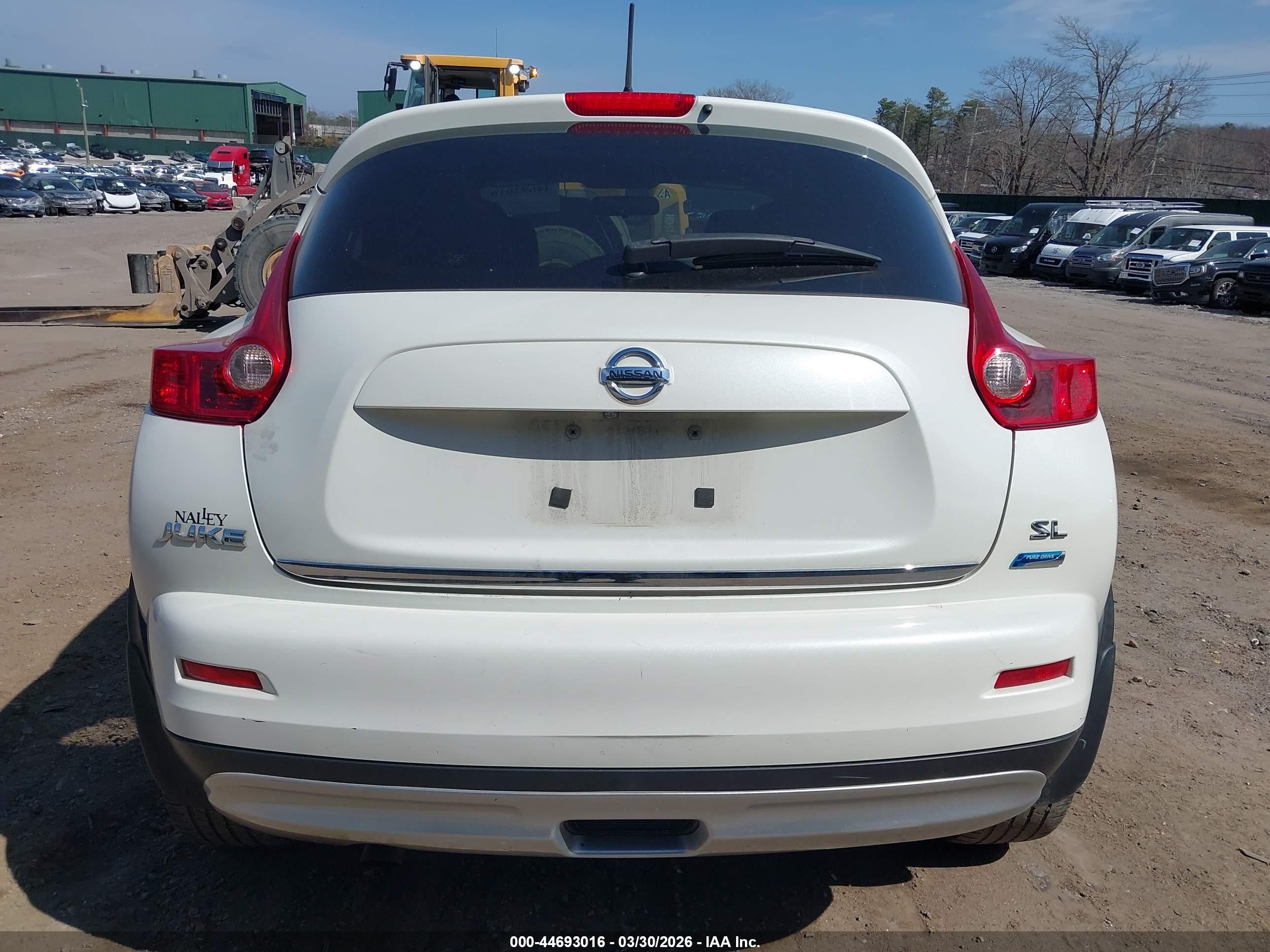 2014 Nissan Juke Sl White vin: JN8AF5MR3ET352153