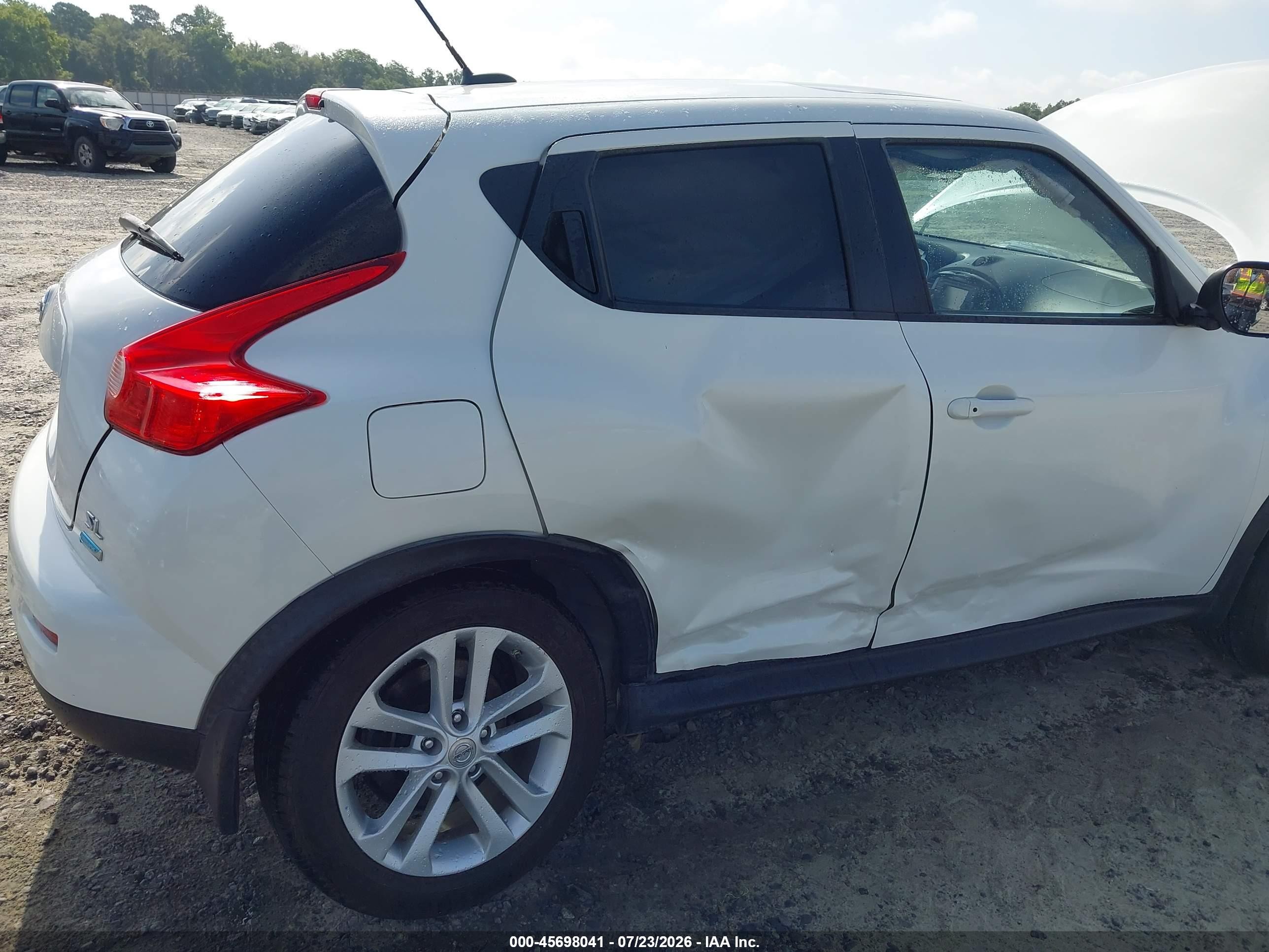 2014 Nissan Juke Sl White vin: JN8AF5MR3ET359751