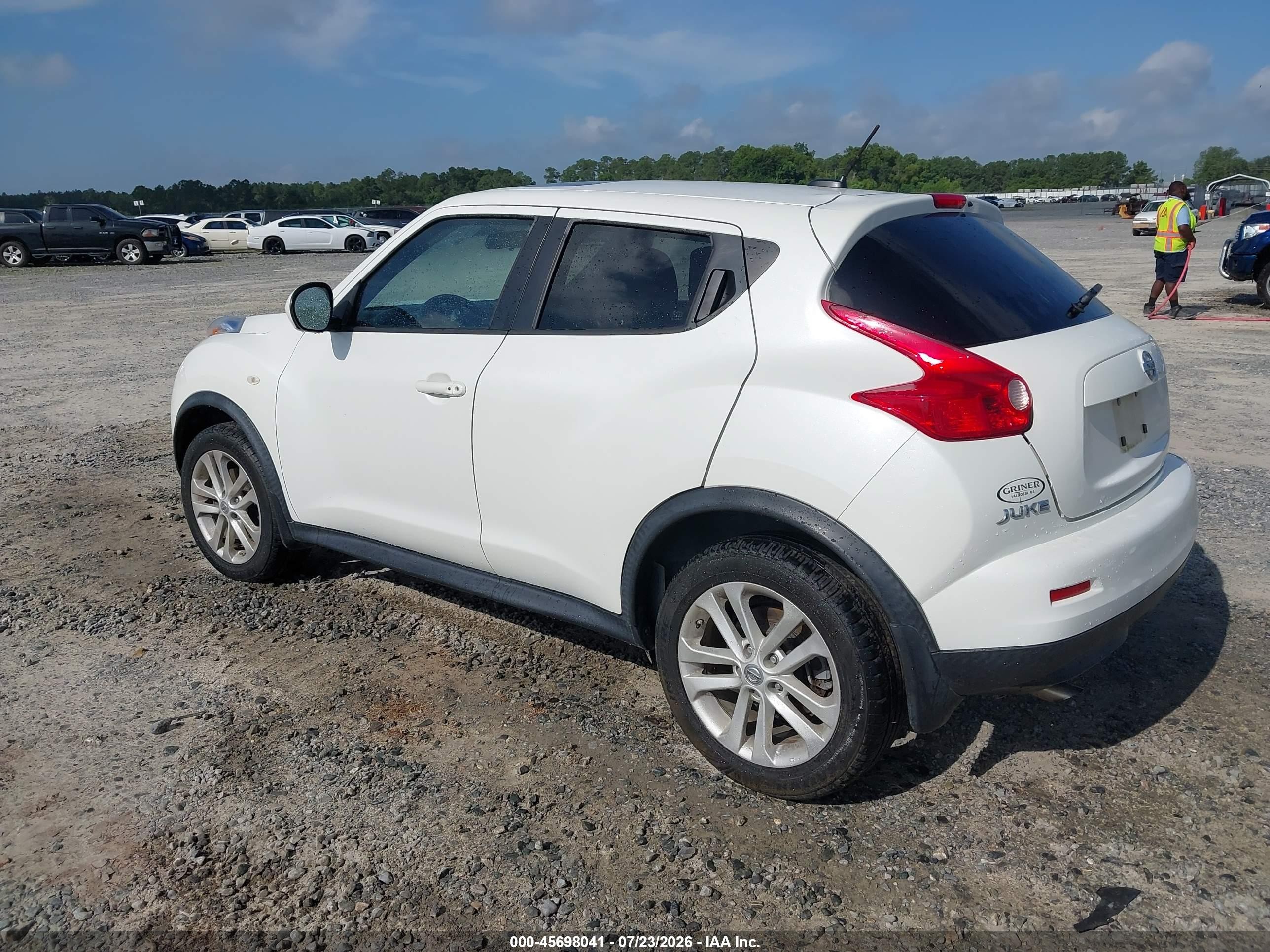2014 Nissan Juke Sl White vin: JN8AF5MR3ET359751