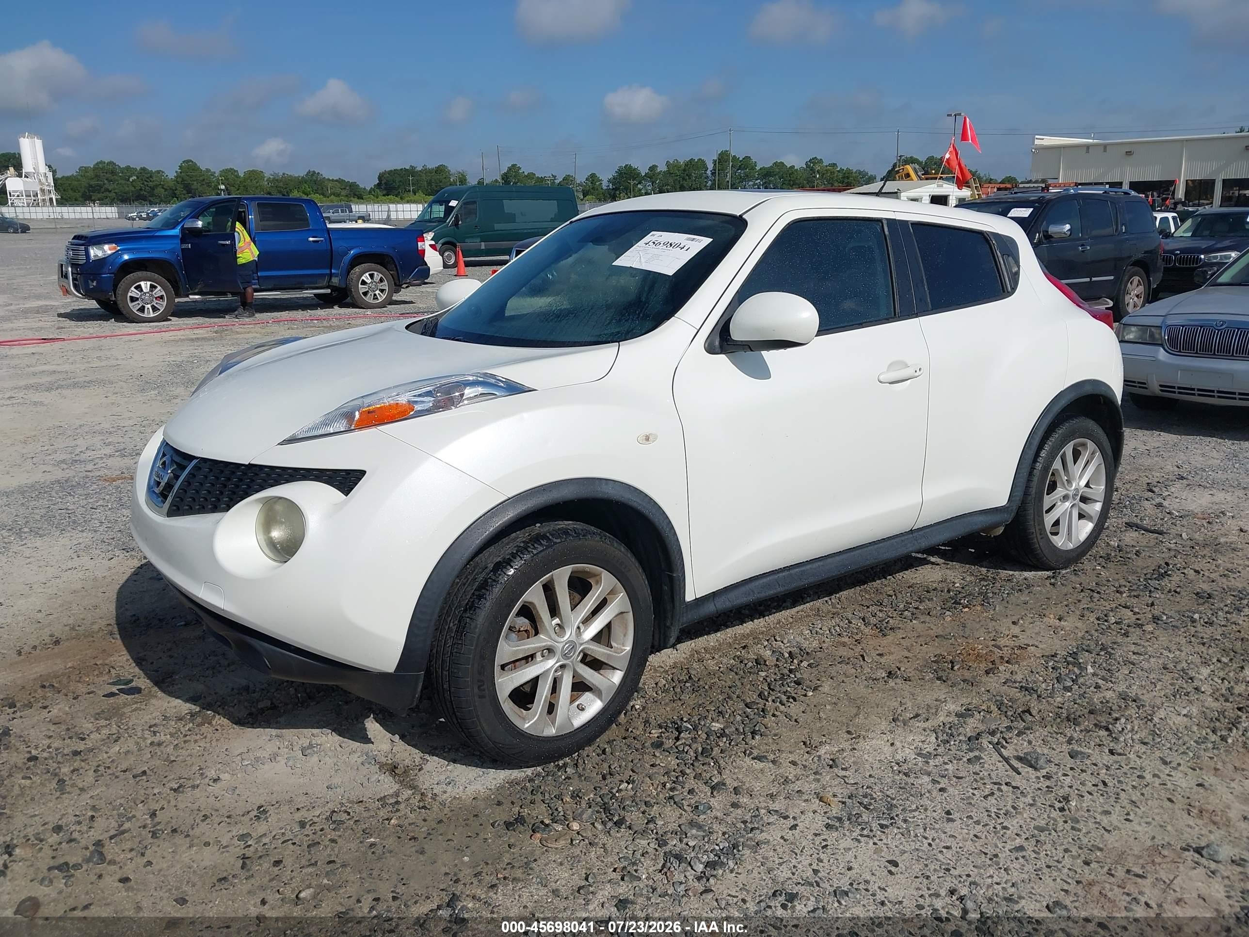 2014 Nissan Juke Sl White vin: JN8AF5MR3ET359751