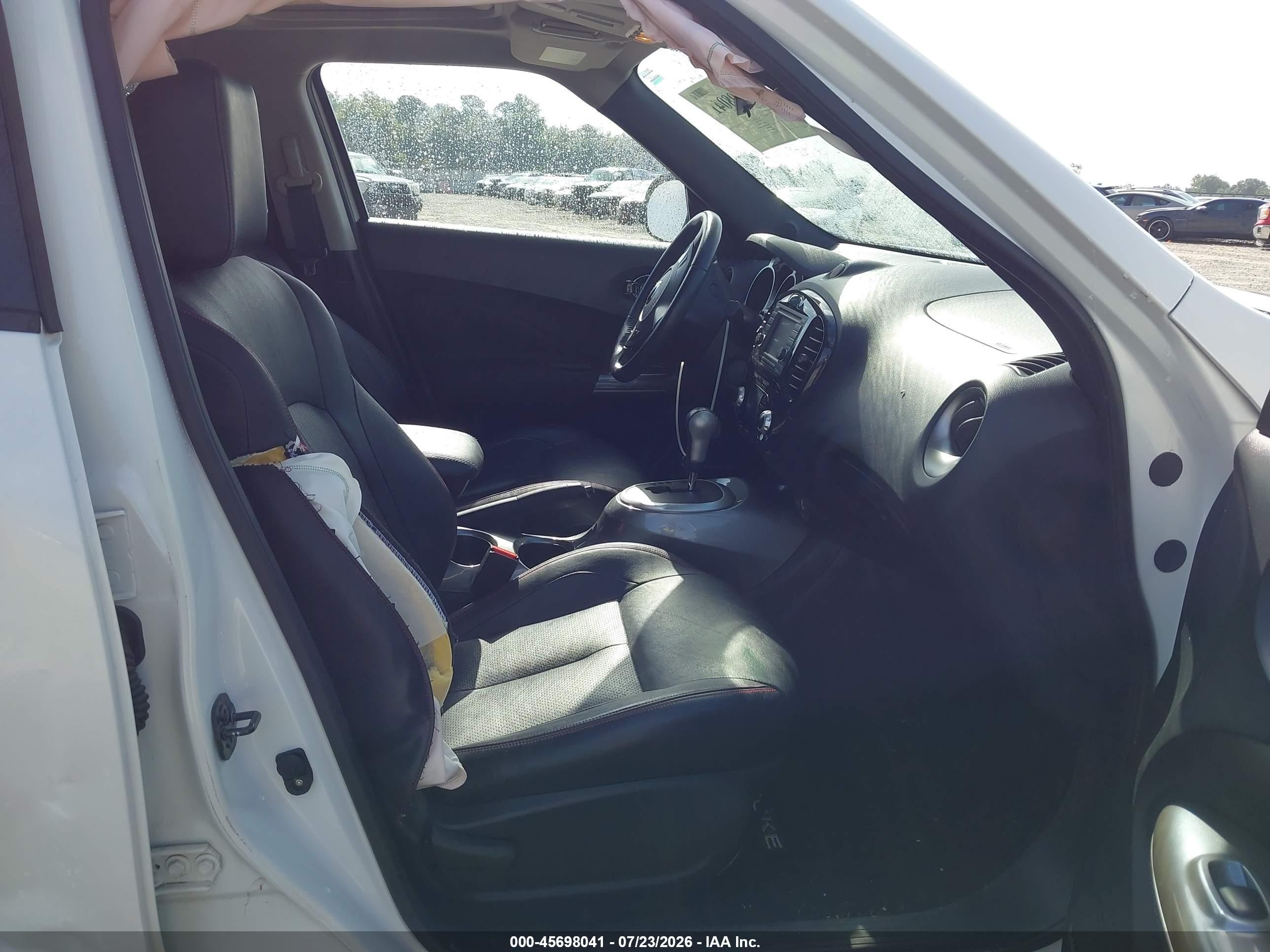 2014 Nissan Juke Sl White vin: JN8AF5MR3ET359751