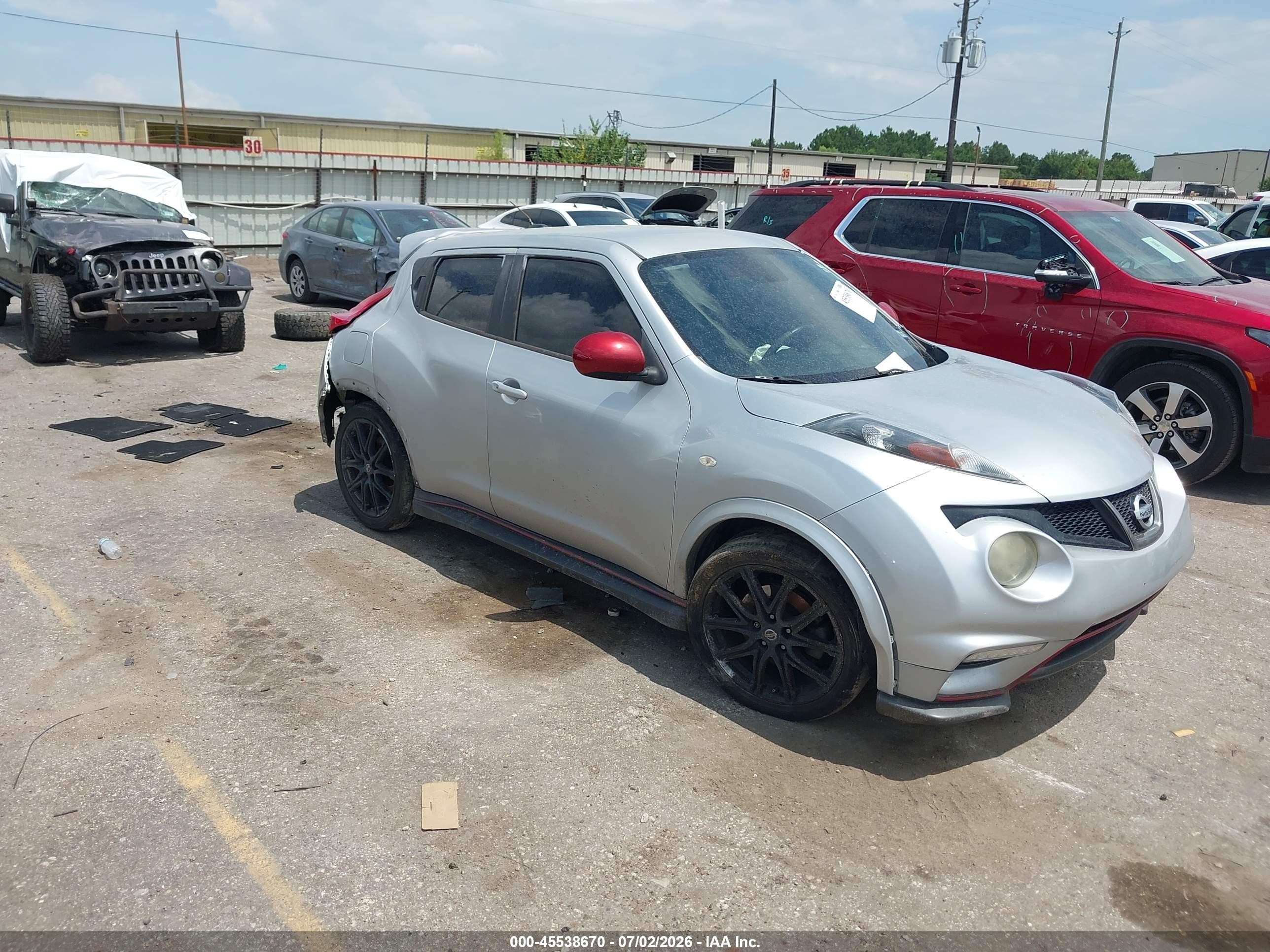 2014 Nissan Juke Nismo Silver vin: JN8AF5MR3ET360754