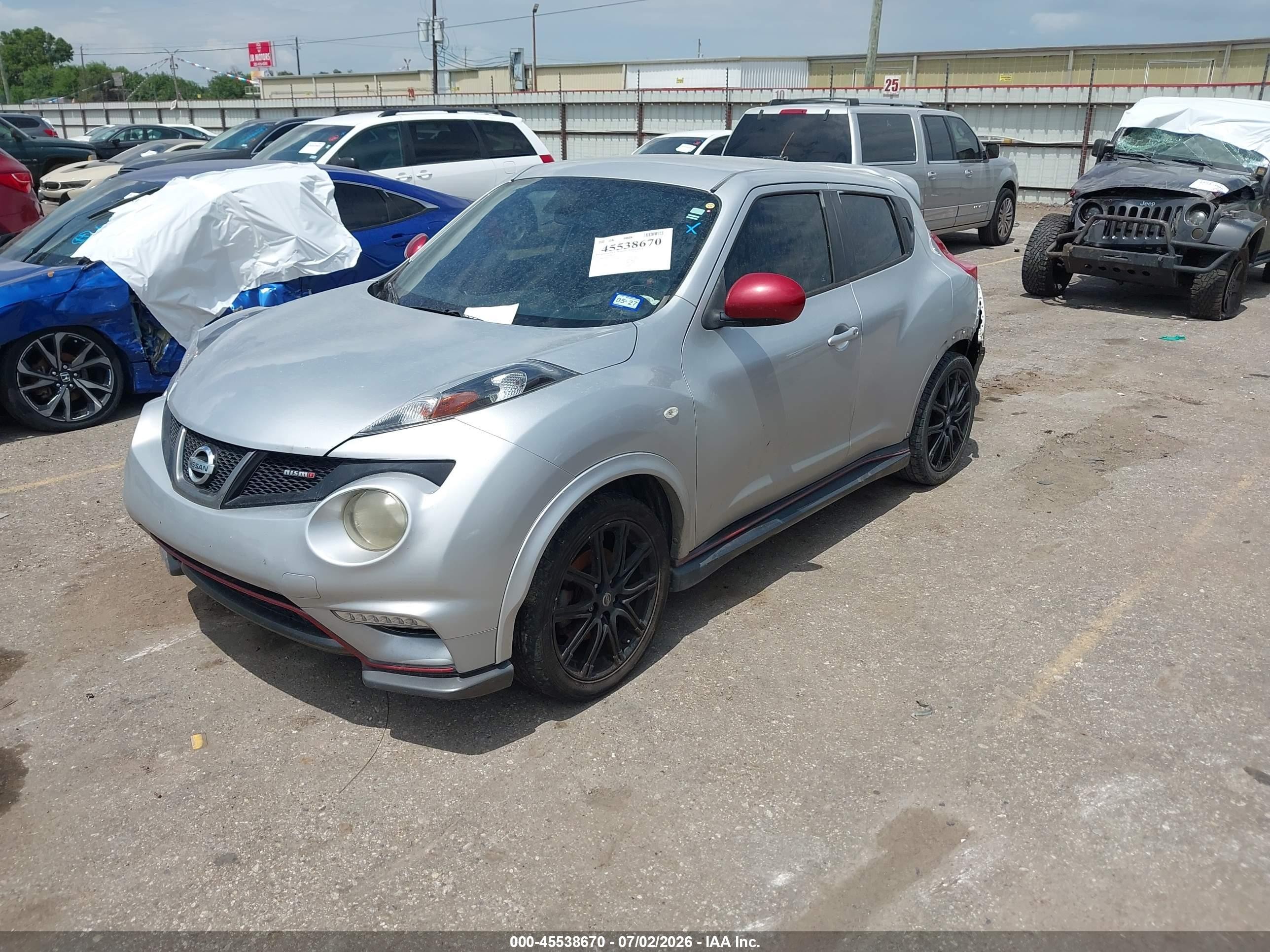 2014 Nissan Juke Nismo Silver vin: JN8AF5MR3ET360754