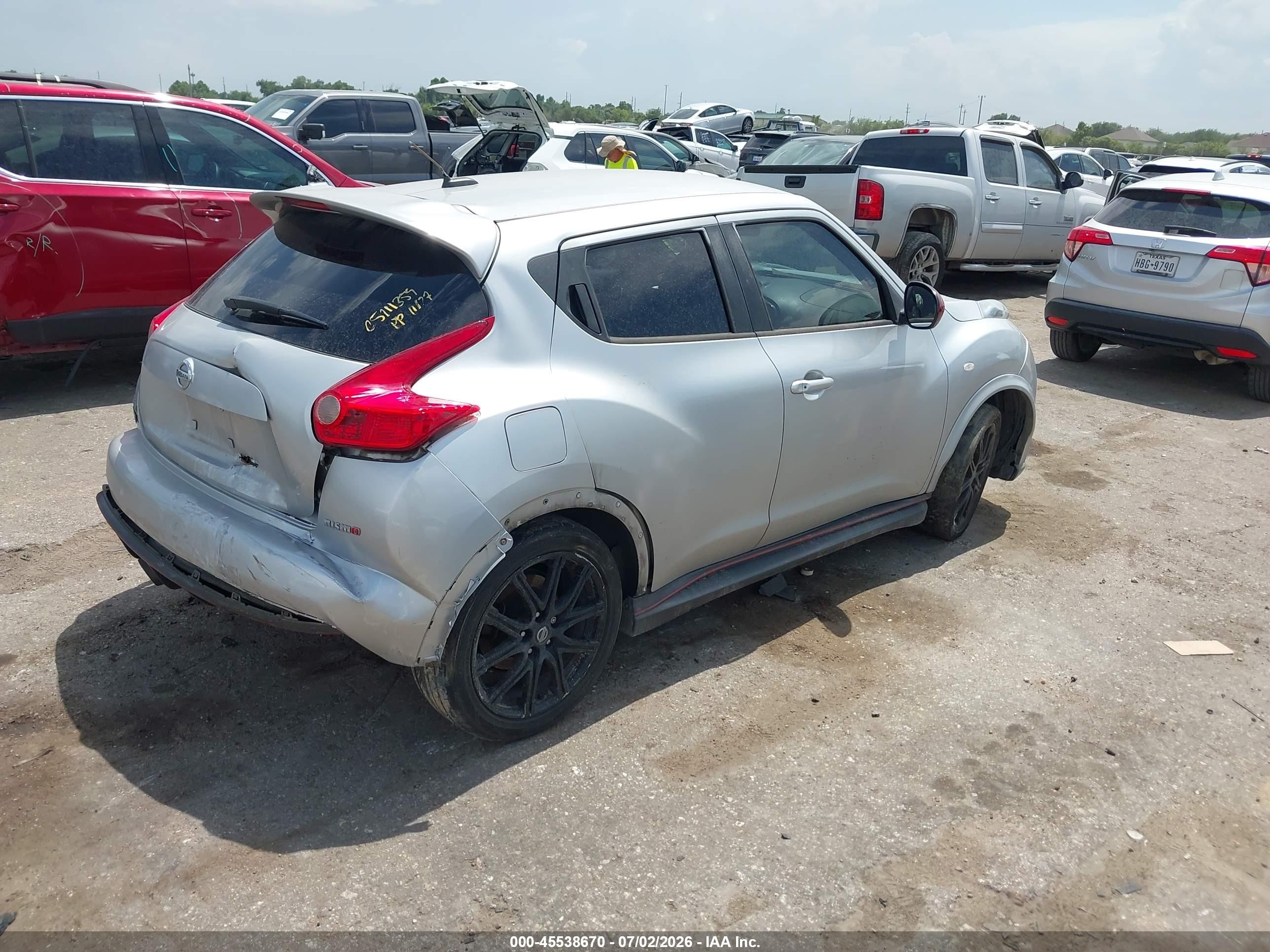 2014 Nissan Juke Nismo Silver vin: JN8AF5MR3ET360754