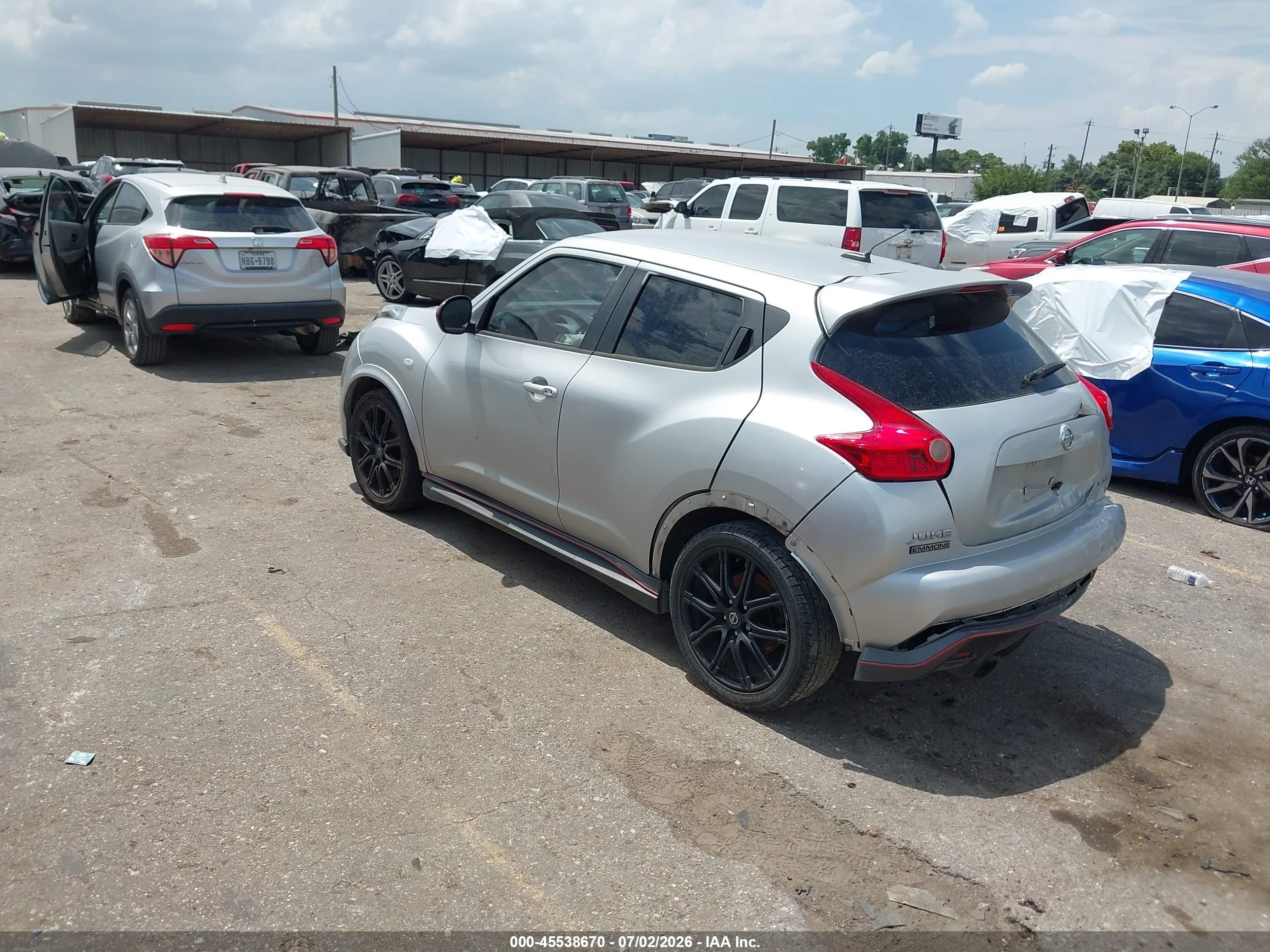 2014 Nissan Juke Nismo Silver vin: JN8AF5MR3ET360754