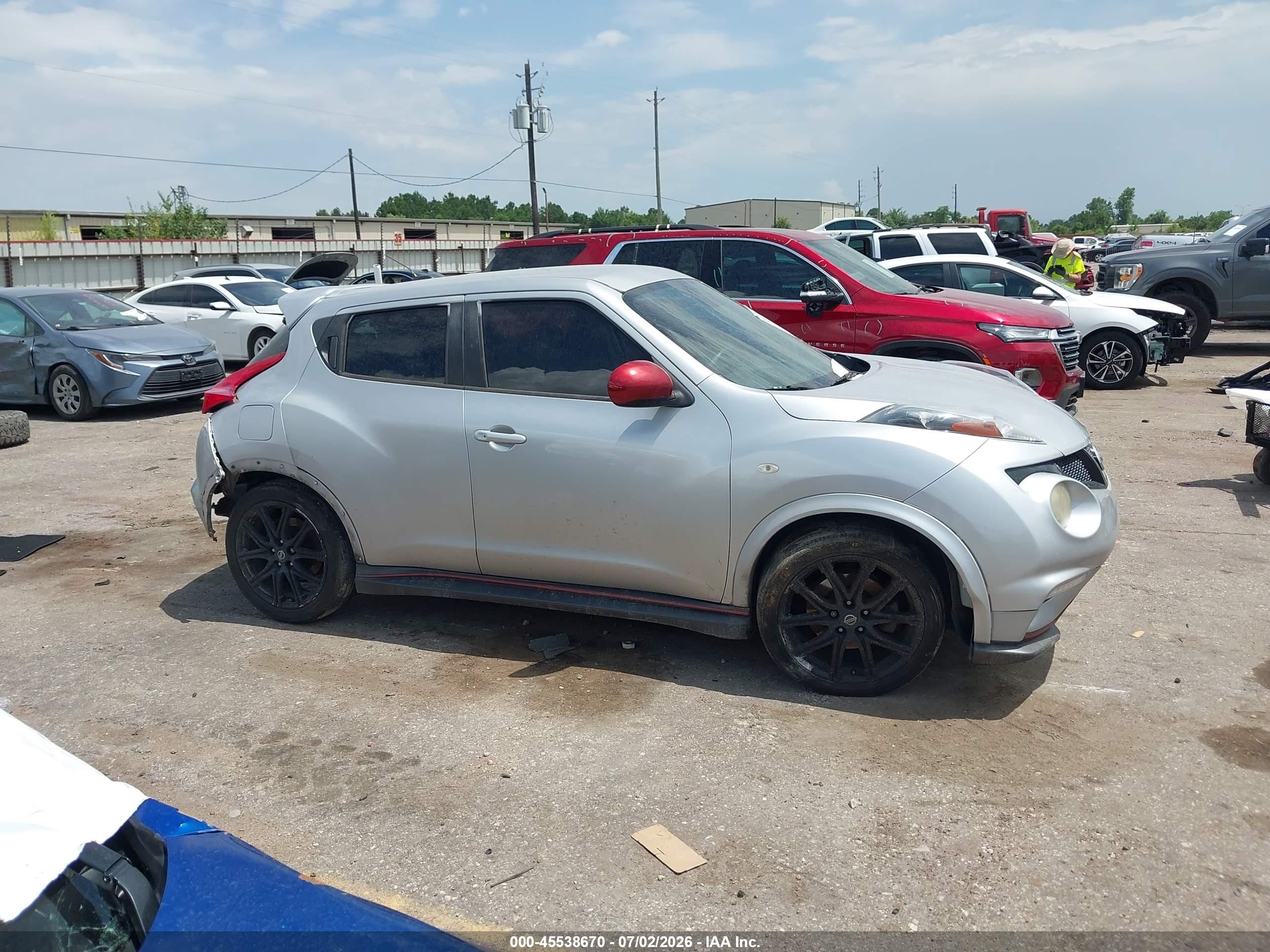 2014 Nissan Juke Nismo Silver vin: JN8AF5MR3ET360754