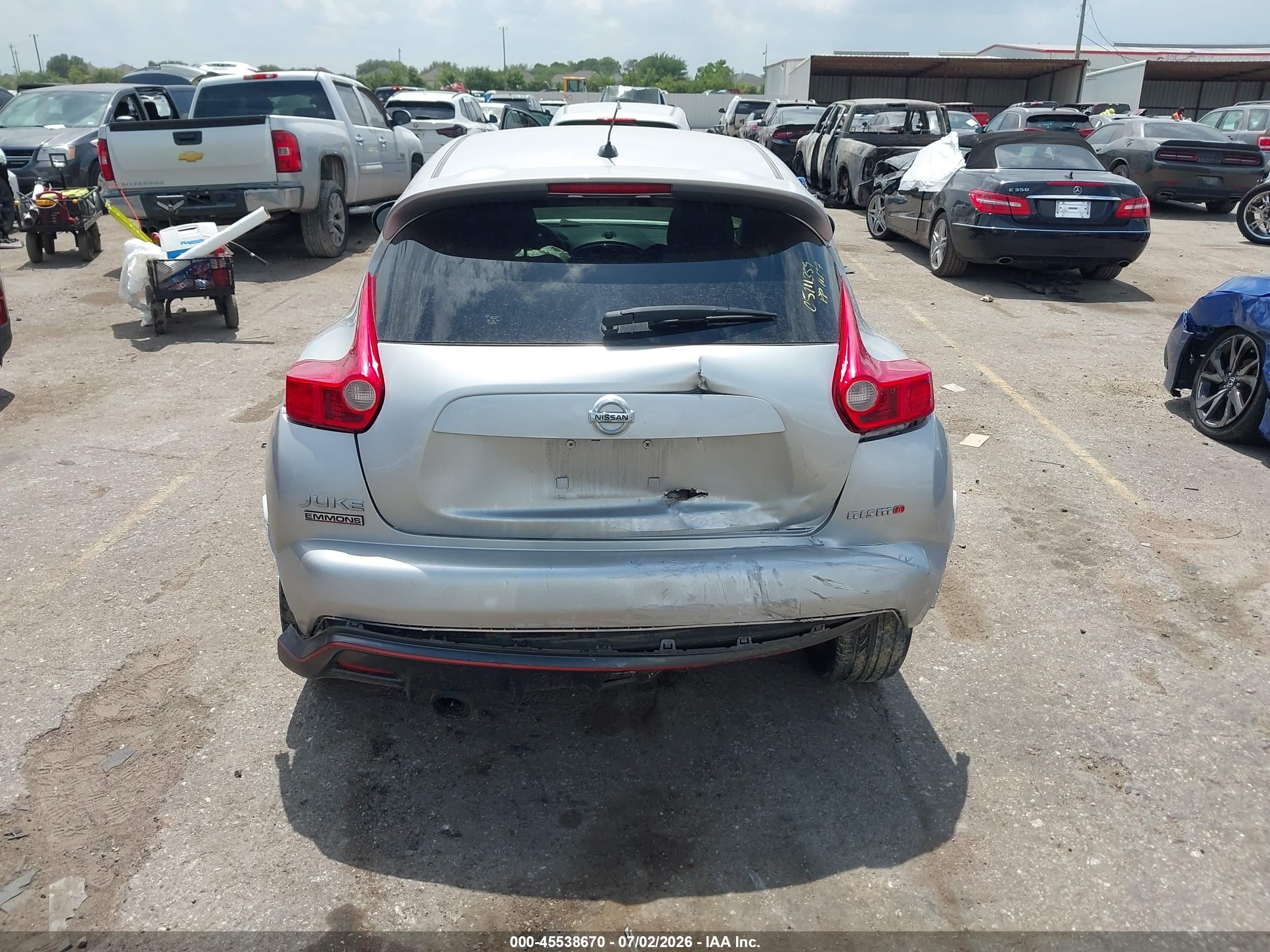 2014 Nissan Juke Nismo Silver vin: JN8AF5MR3ET360754