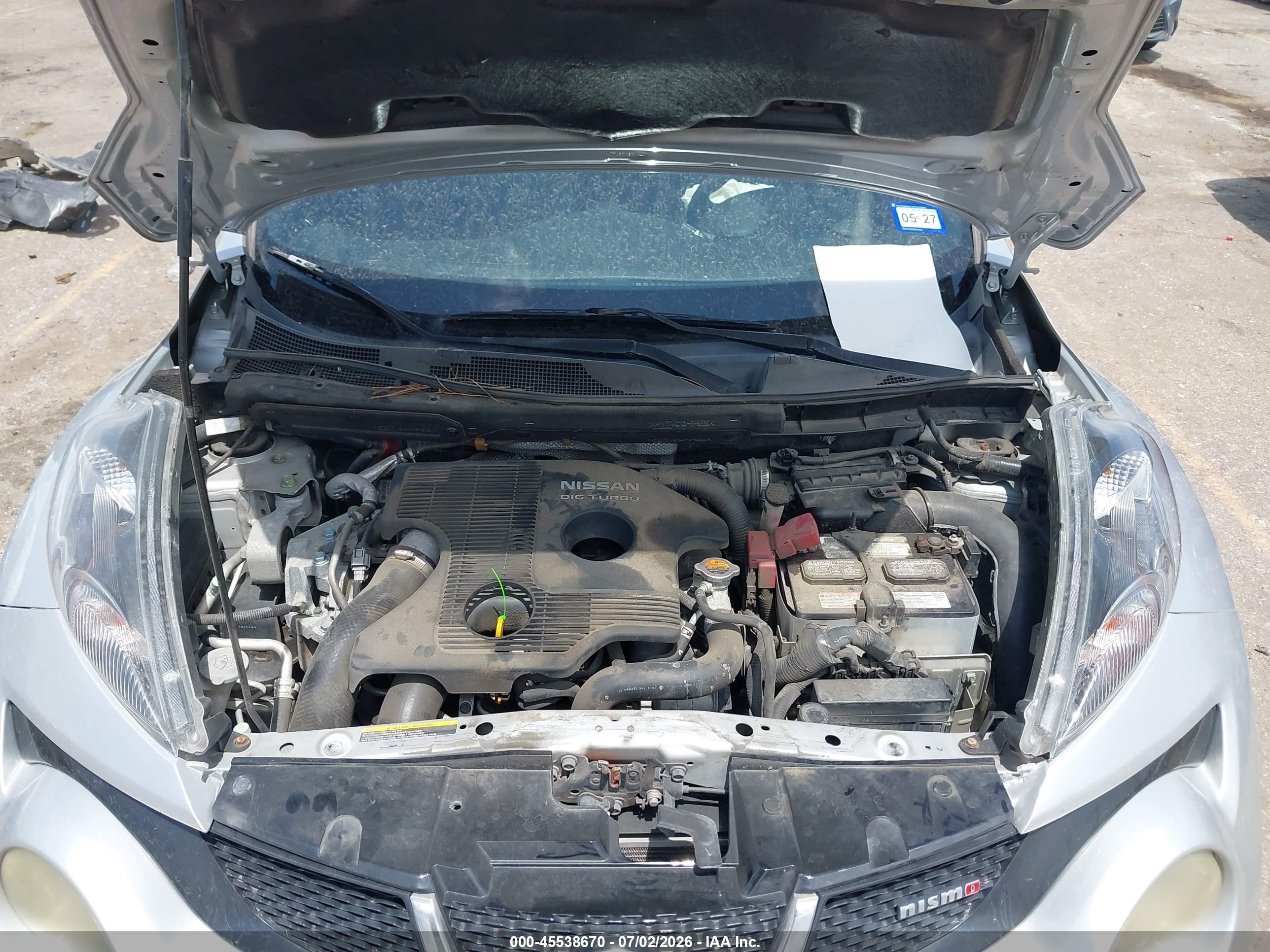 2014 Nissan Juke Nismo Silver vin: JN8AF5MR3ET360754