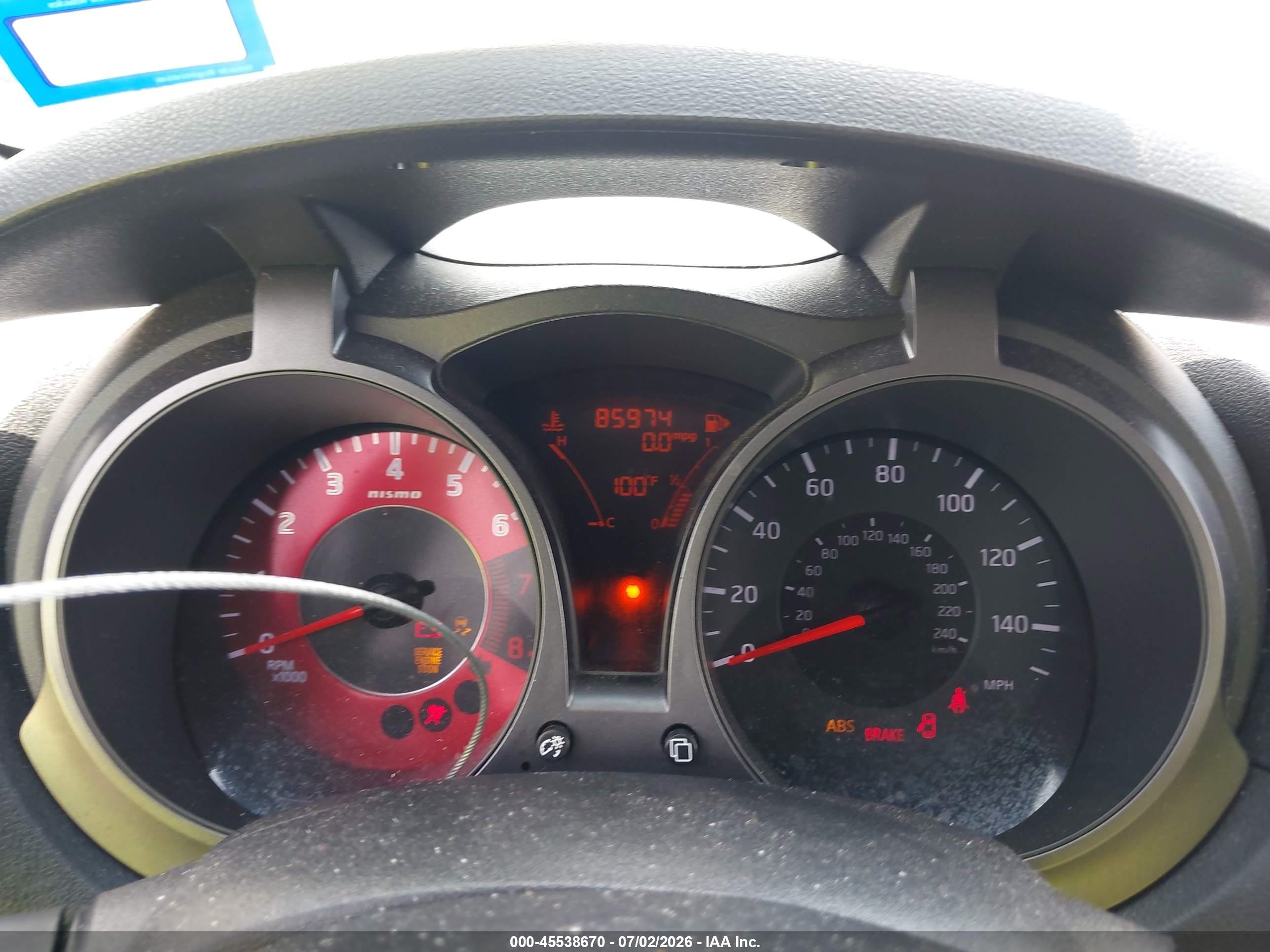 2014 Nissan Juke Nismo Silver vin: JN8AF5MR3ET360754