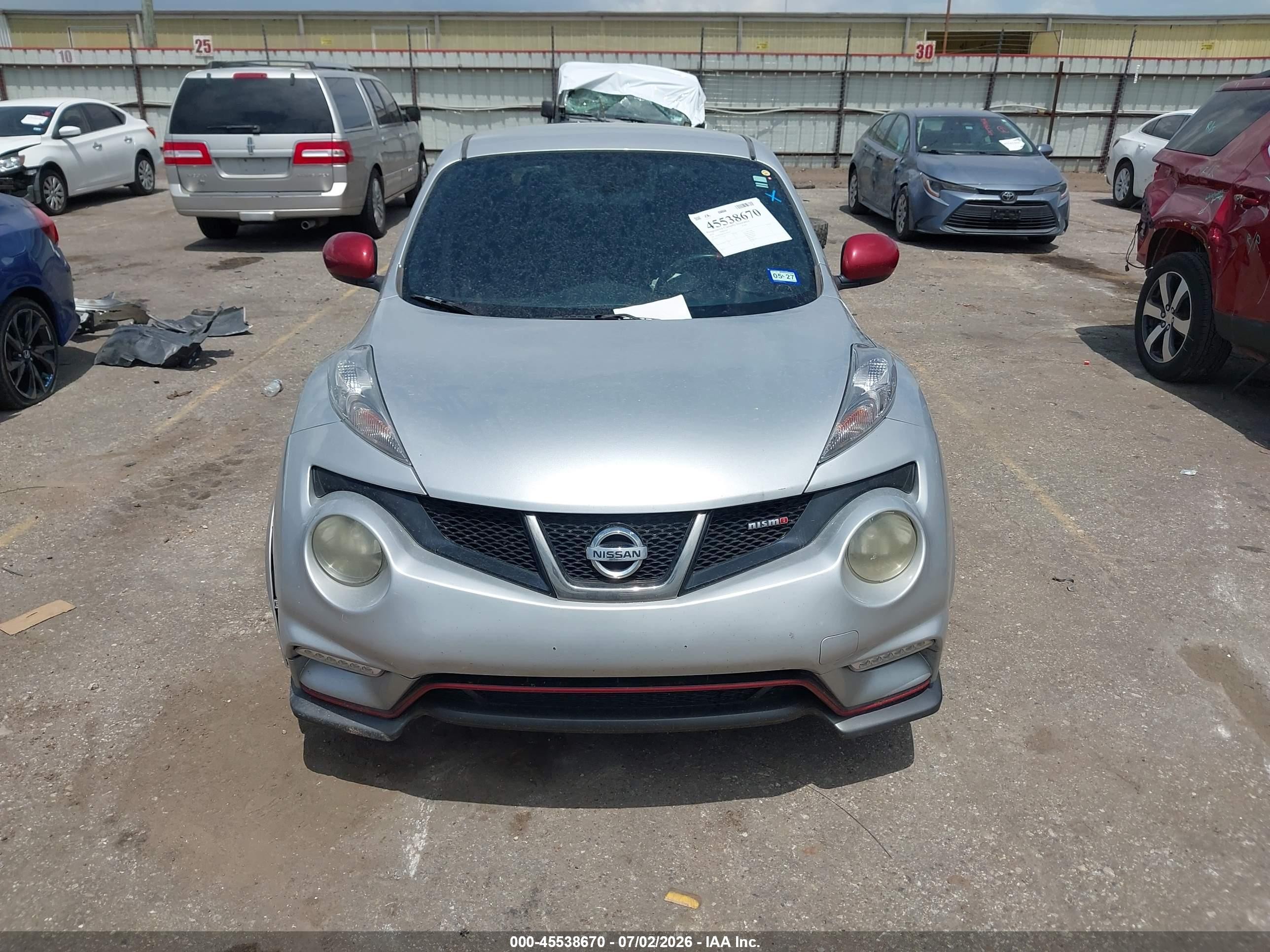 2014 Nissan Juke Nismo Silver vin: JN8AF5MR3ET360754