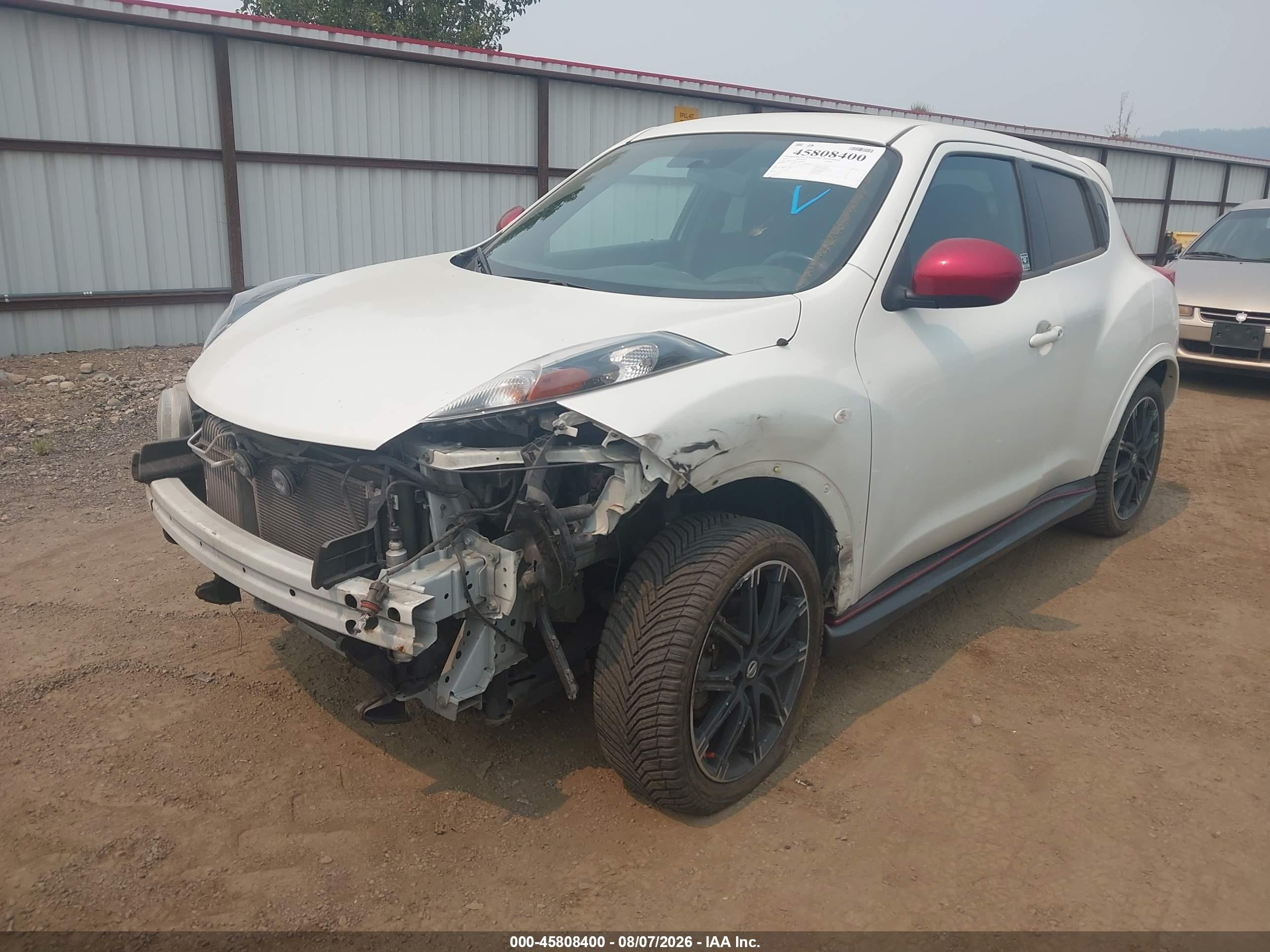 2014 Nissan Juke Nismo White vin: JN8AF5MR3ET362567