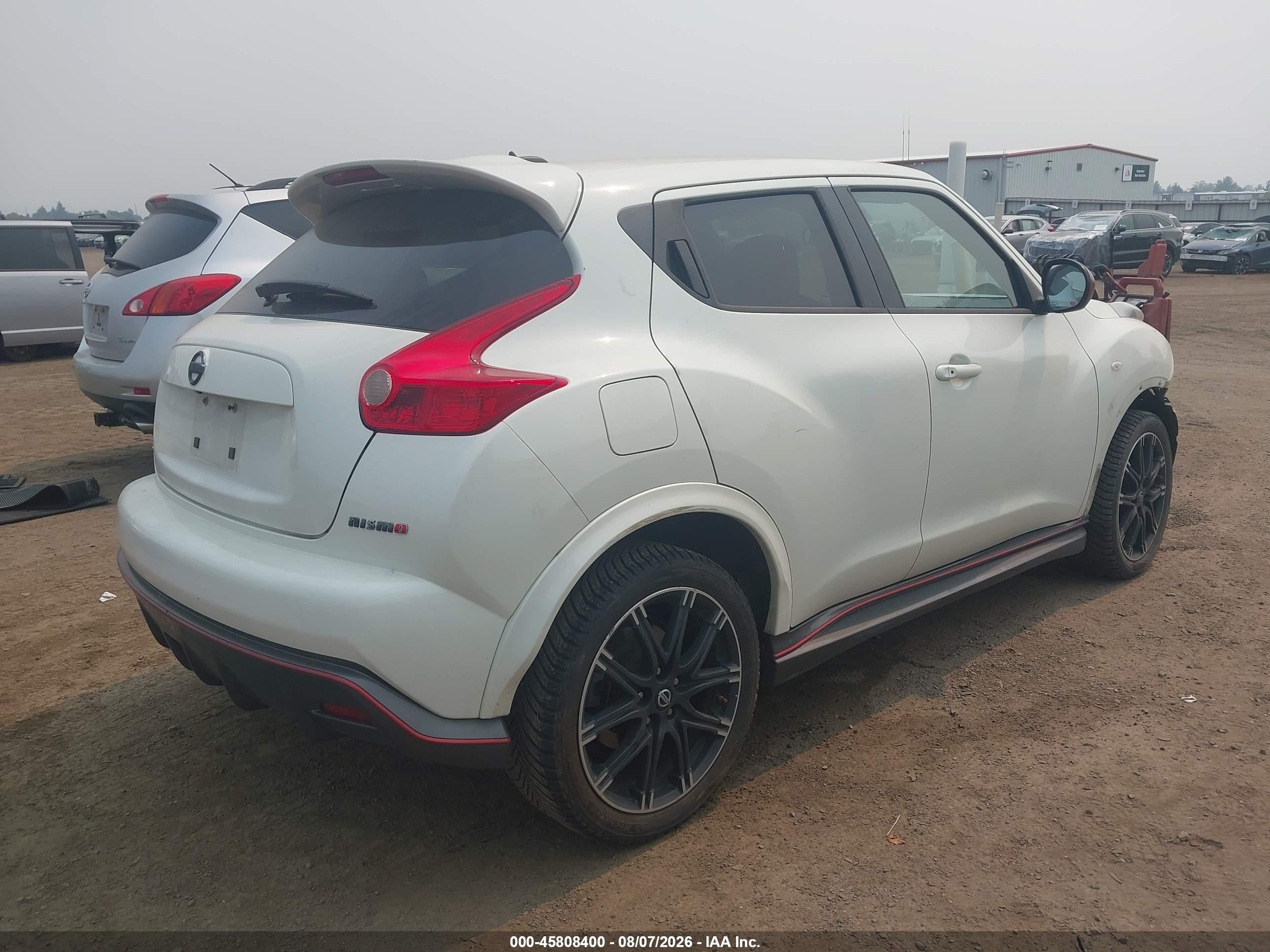 2014 Nissan Juke Nismo White vin: JN8AF5MR3ET362567