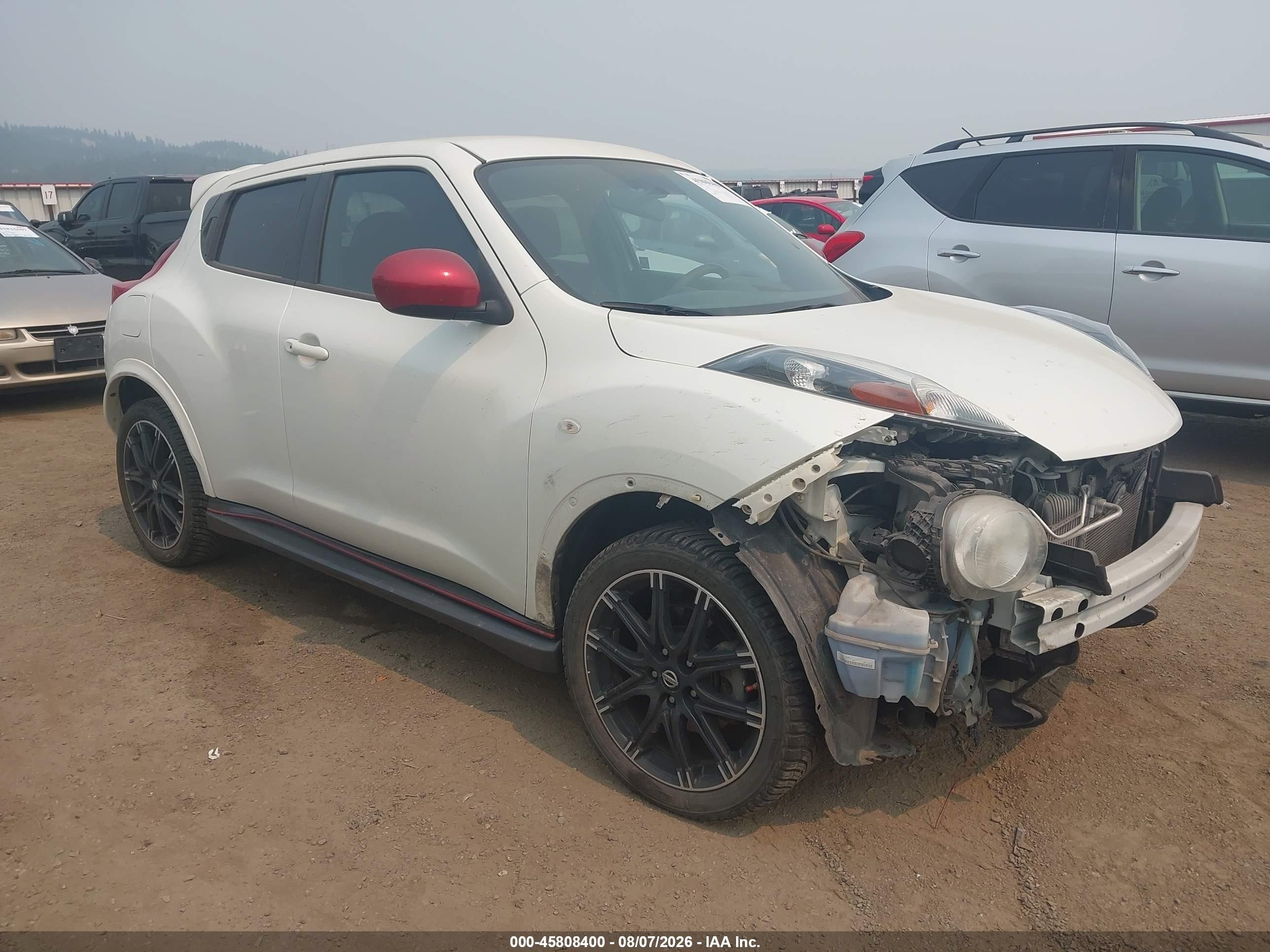 2014 Nissan Juke Nismo White vin: JN8AF5MR3ET362567