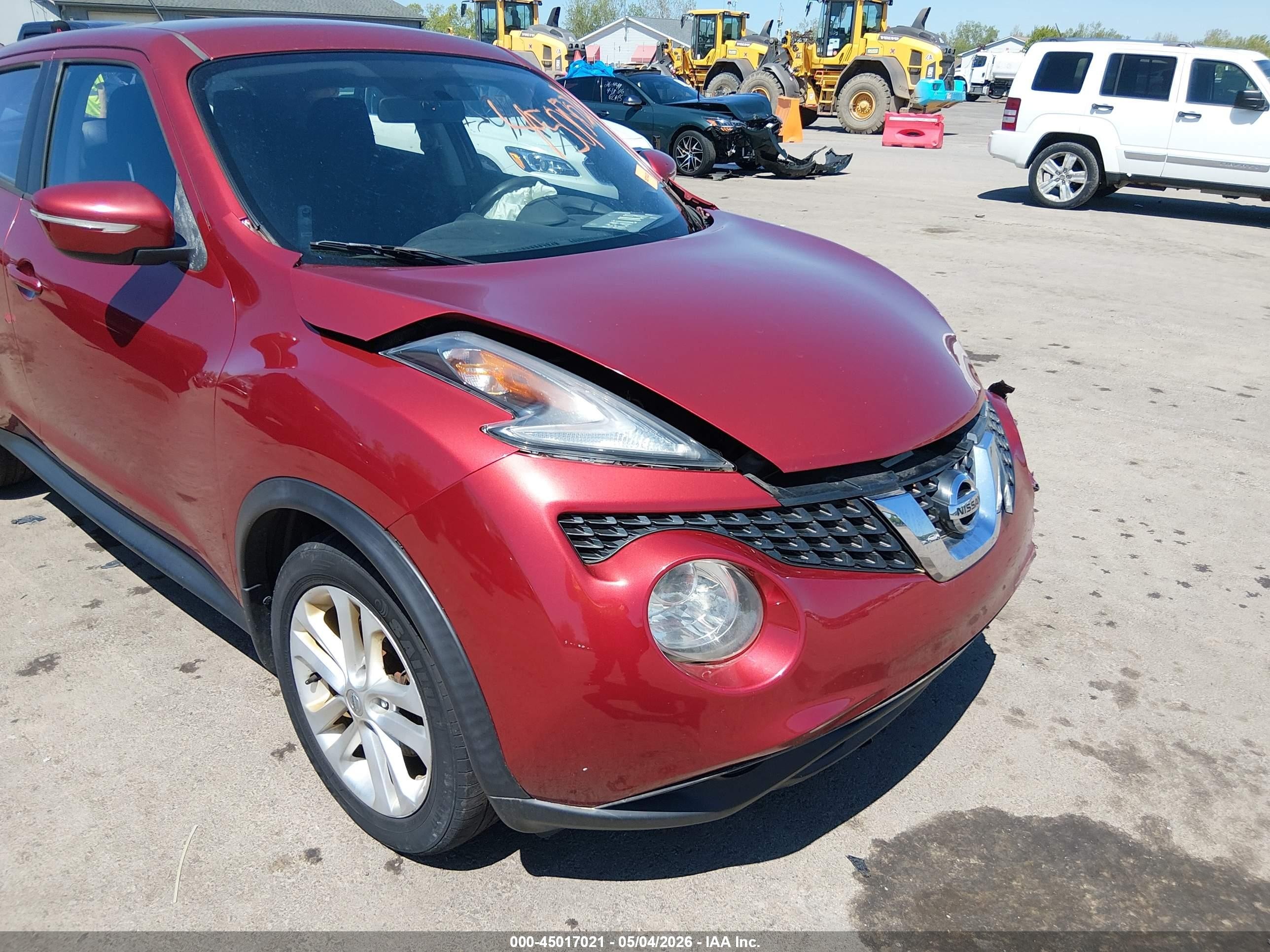 2015 Nissan Juke Nismo/s/sl/sv Red vin: JN8AF5MR3FT504773