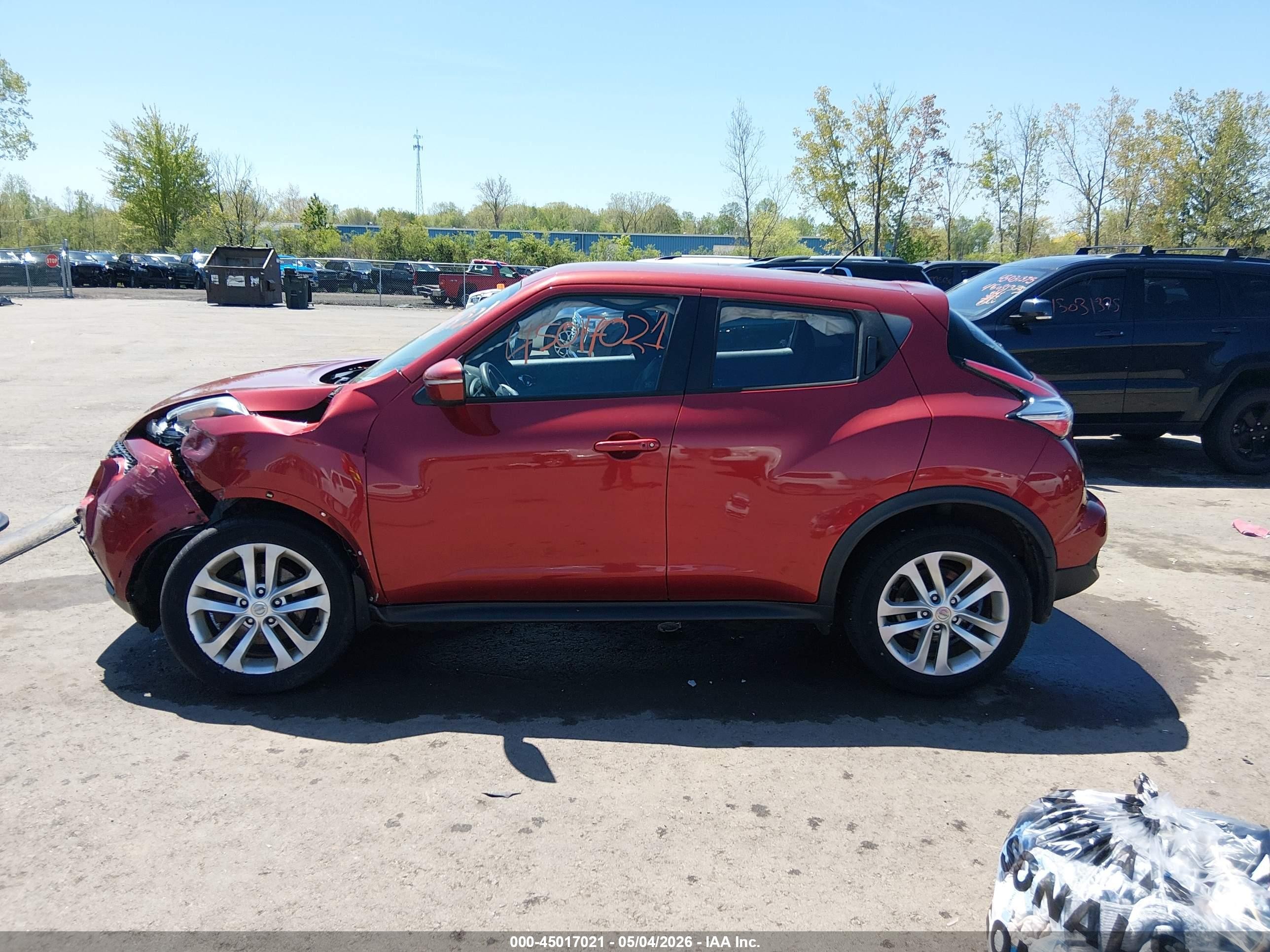 2015 Nissan Juke Nismo/s/sl/sv Red vin: JN8AF5MR3FT504773