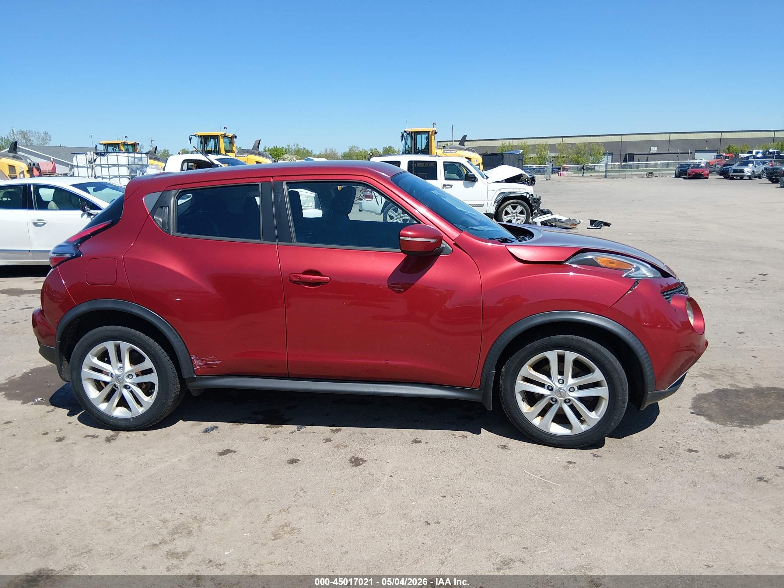 2015 Nissan Juke Nismo/s/sl/sv Red vin: JN8AF5MR3FT504773