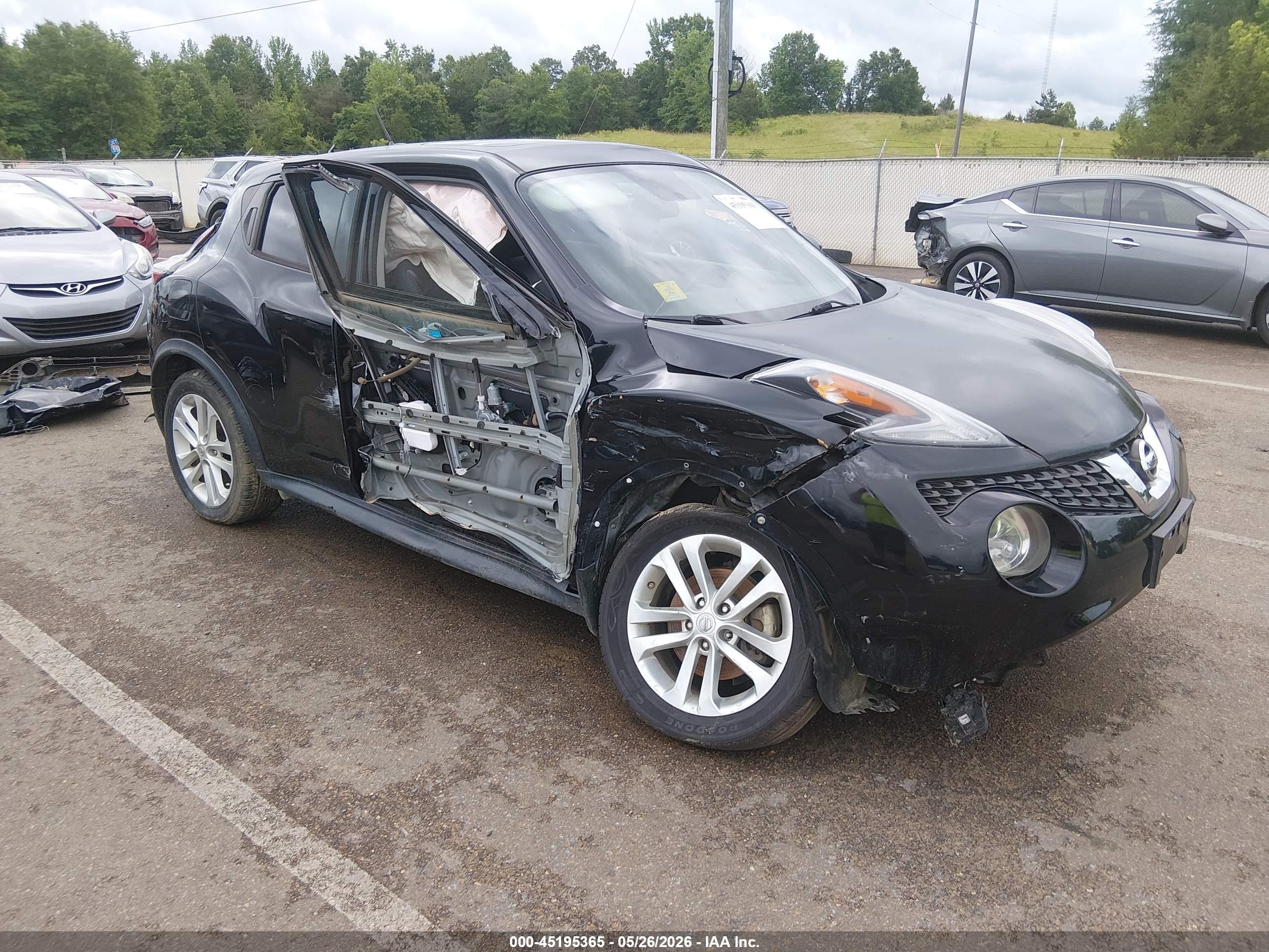 2015 Nissan Juke Sl Black vin: JN8AF5MR3FT507396