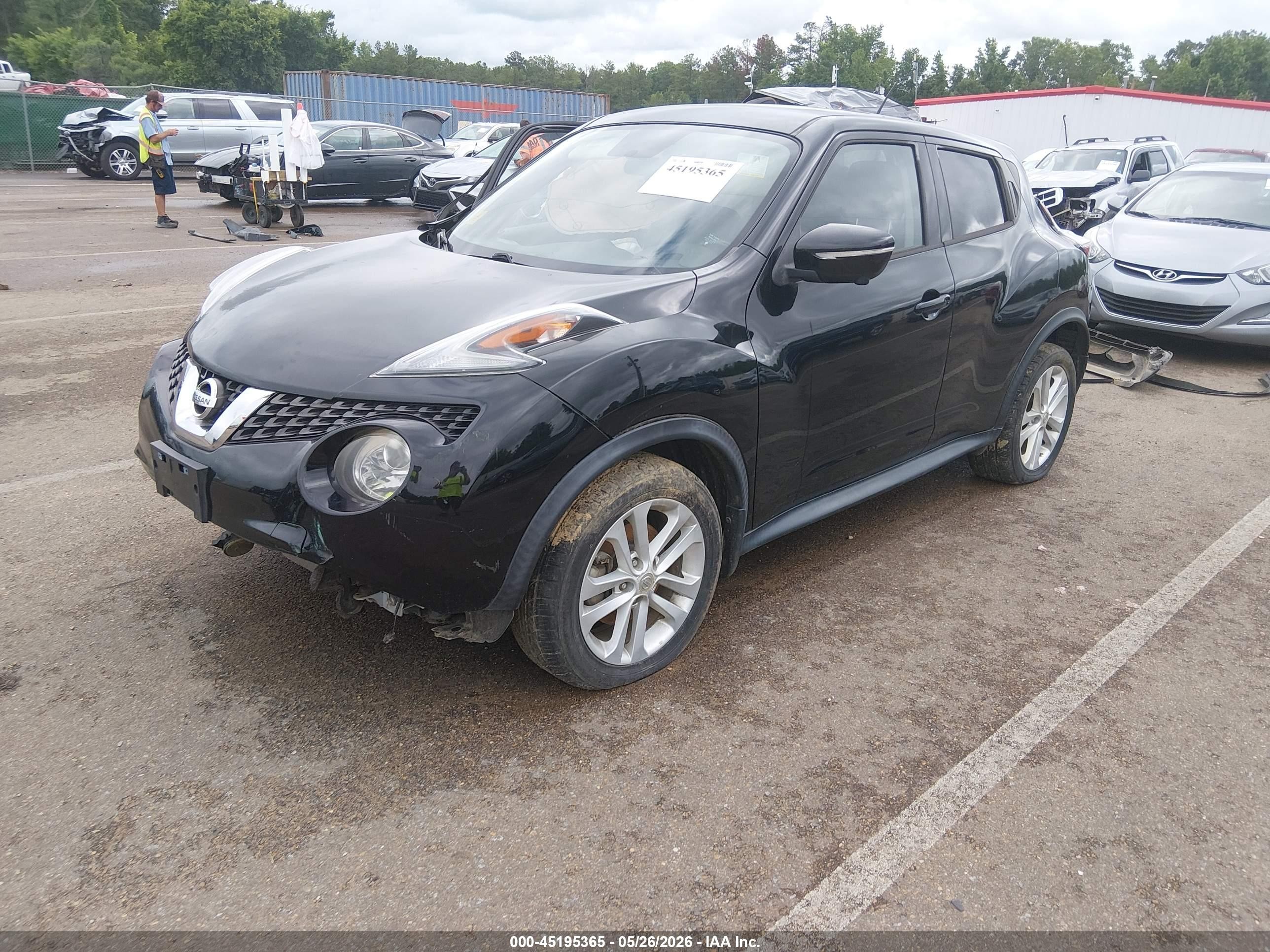 2015 Nissan Juke Sl Black vin: JN8AF5MR3FT507396