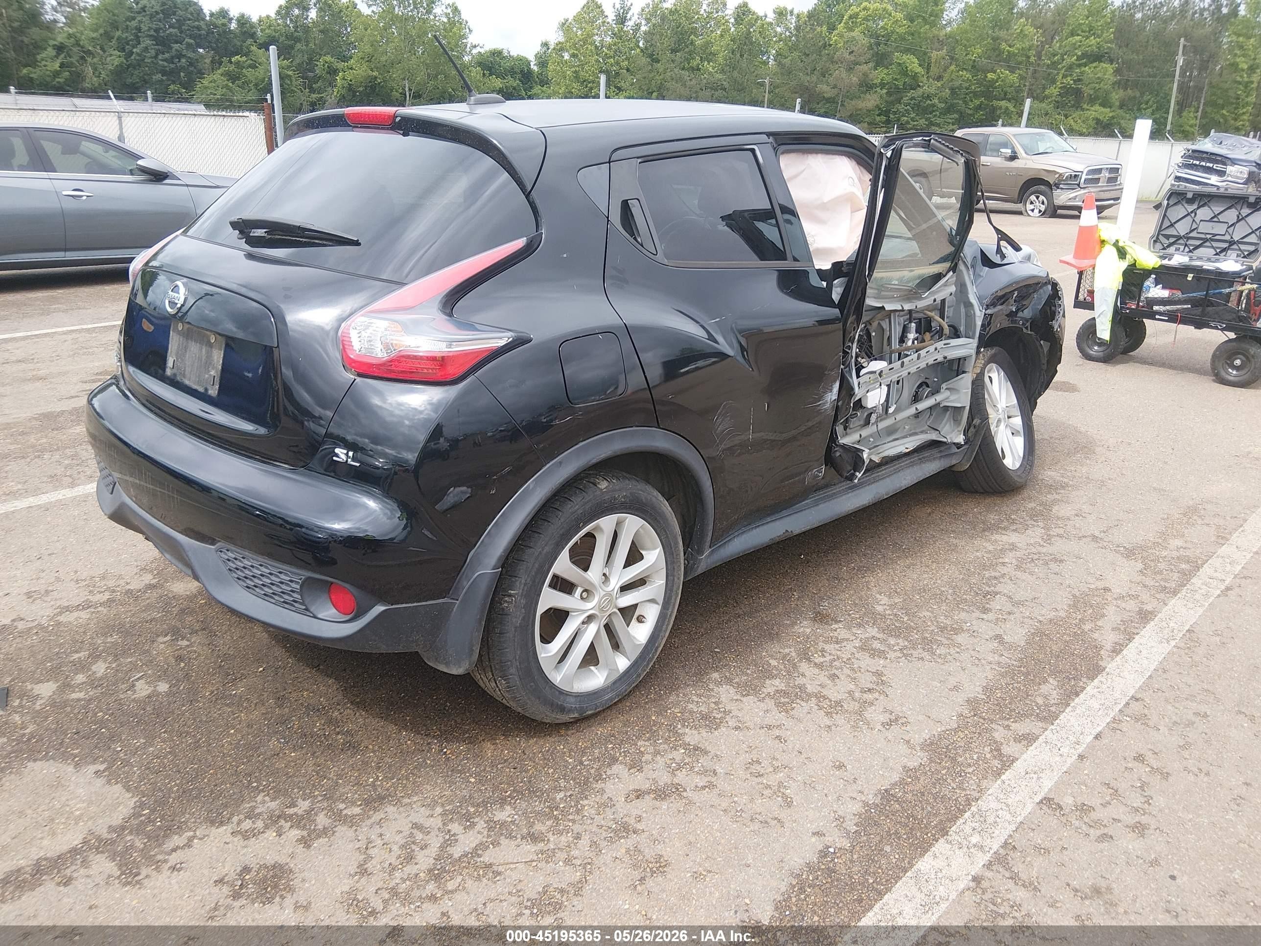 2015 Nissan Juke Sl Black vin: JN8AF5MR3FT507396