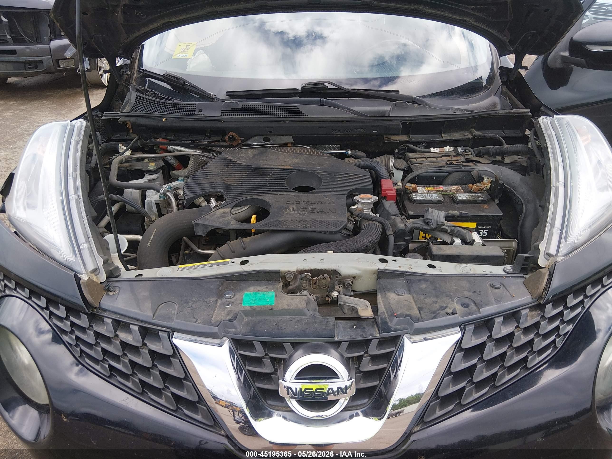 2015 Nissan Juke Sl Black vin: JN8AF5MR3FT507396