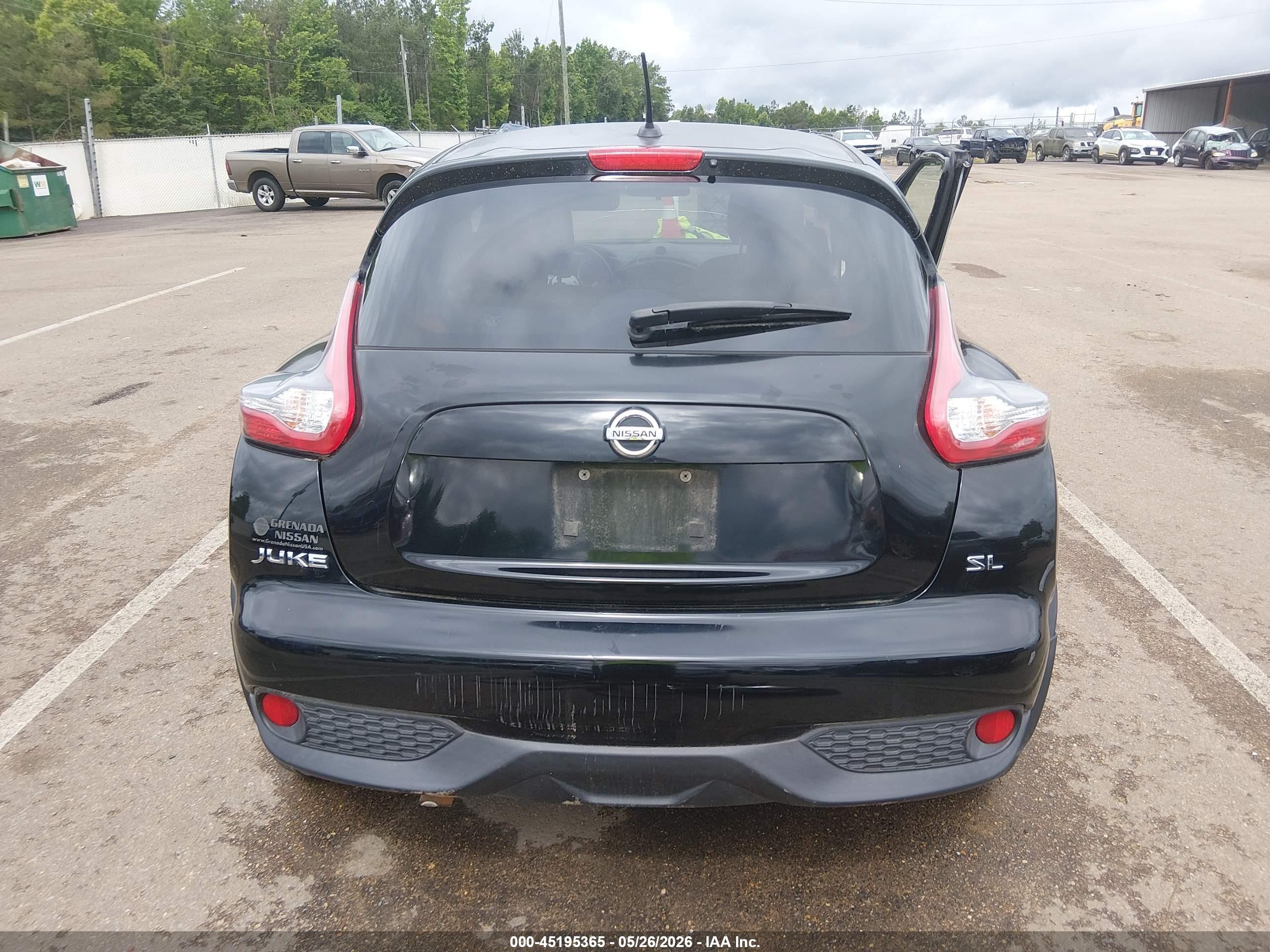 2015 Nissan Juke Sl Black vin: JN8AF5MR3FT507396