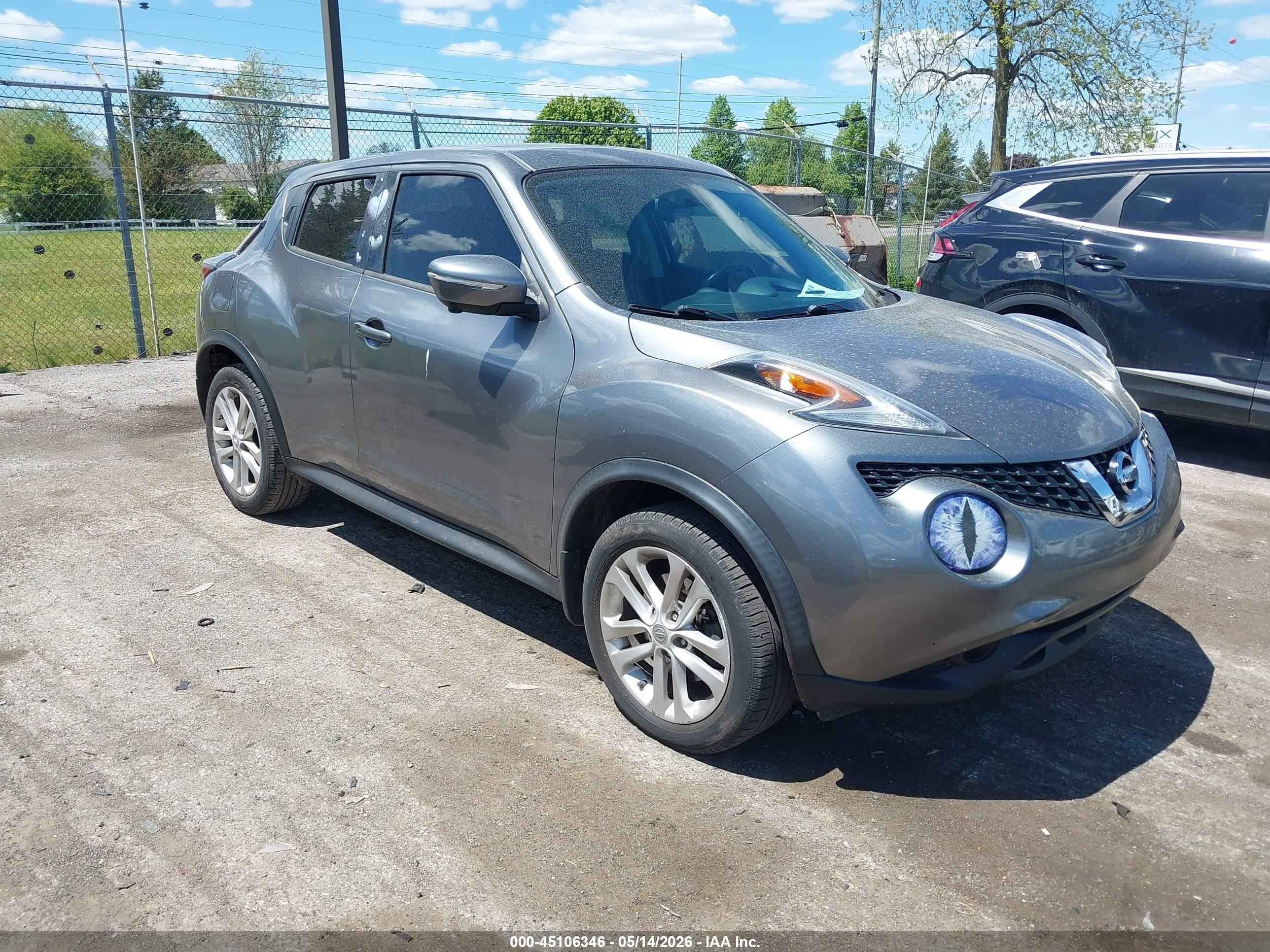 2016 Nissan Juke Sv Gray vin: JN8AF5MR3GT600503
