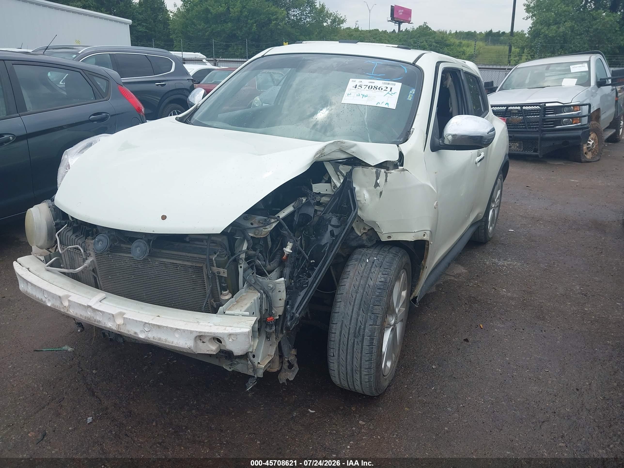 2011 Nissan Juke Sv White vin: JN8AF5MR4BT007502