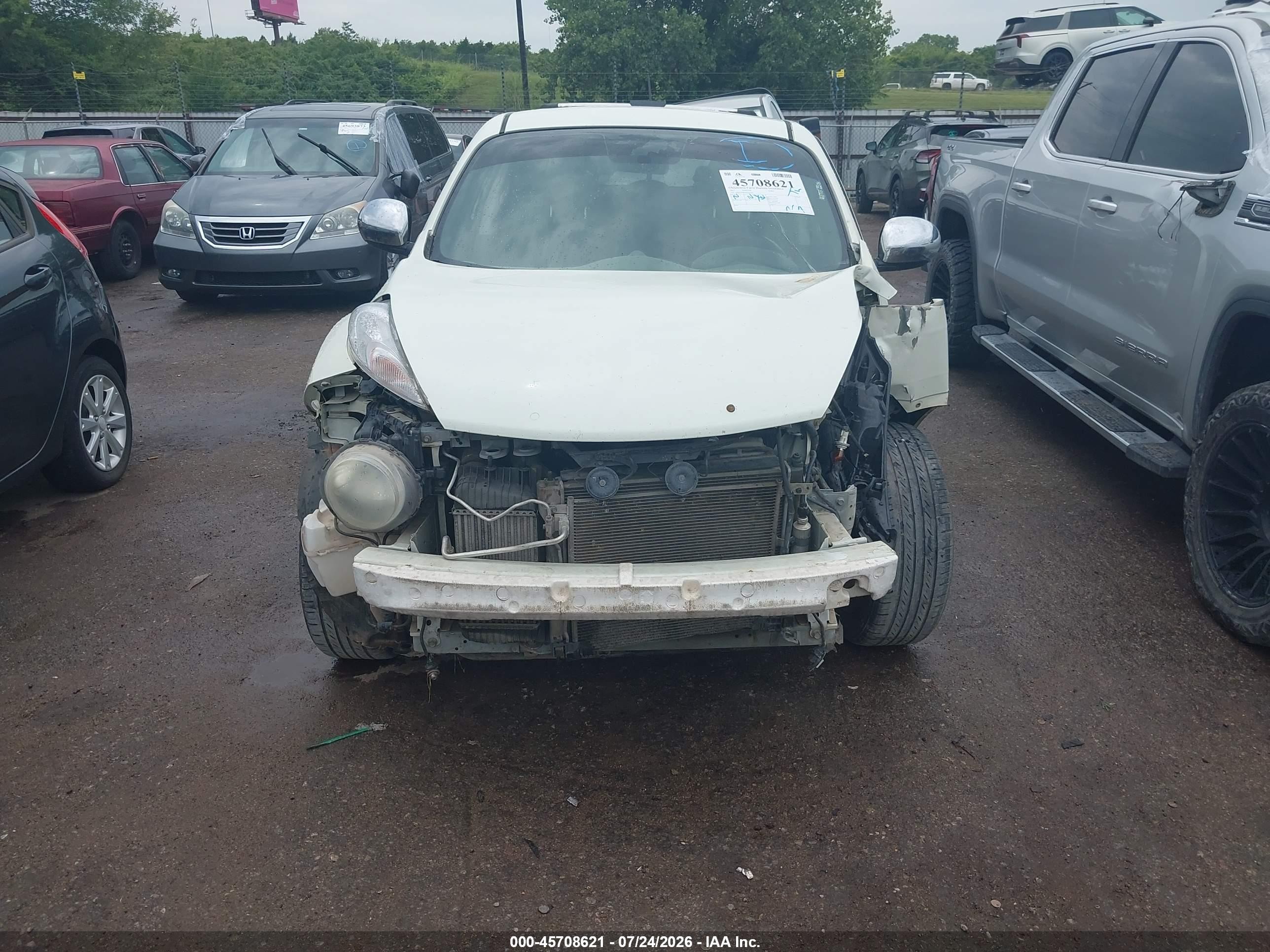 2011 Nissan Juke Sv White vin: JN8AF5MR4BT007502