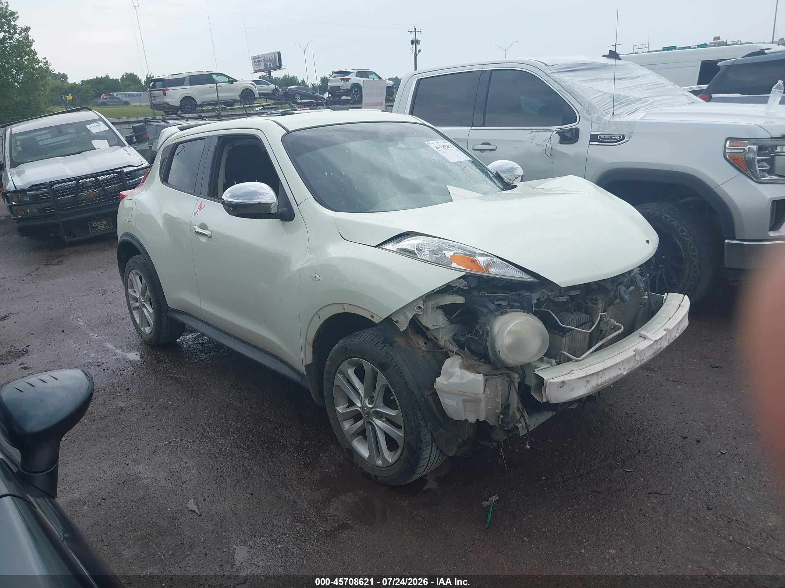 2011 Nissan Juke Sv White vin: JN8AF5MR4BT007502