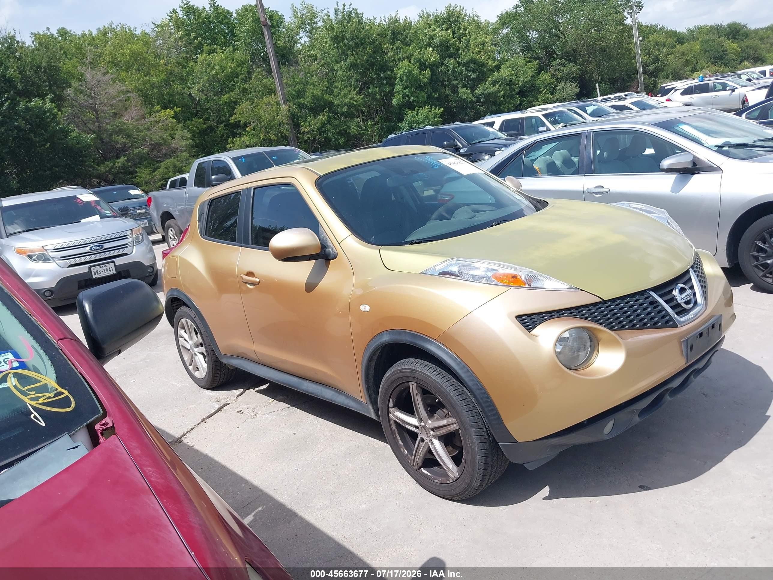 2013 Nissan Juke Sl Gold vin: JN8AF5MR4DT201868