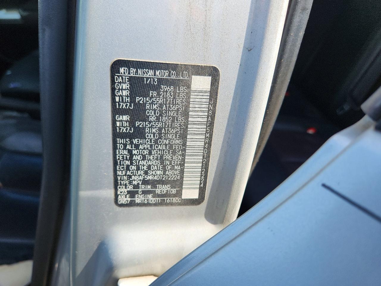 2013 Nissan Juke S Silver vin: JN8AF5MR4DT212224
