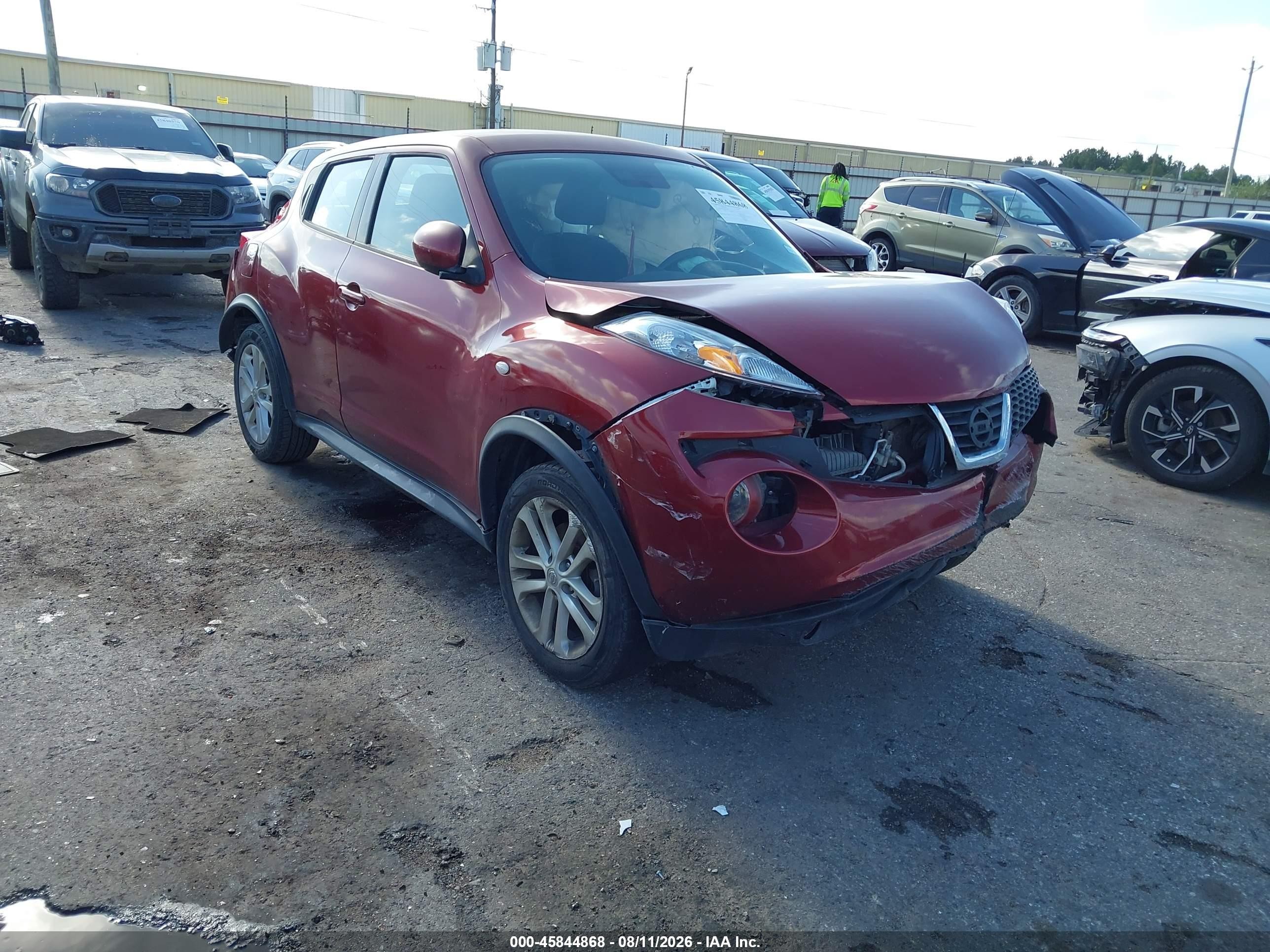 2013 Nissan Juke S Красный vin: JN8AF5MR4DT218461