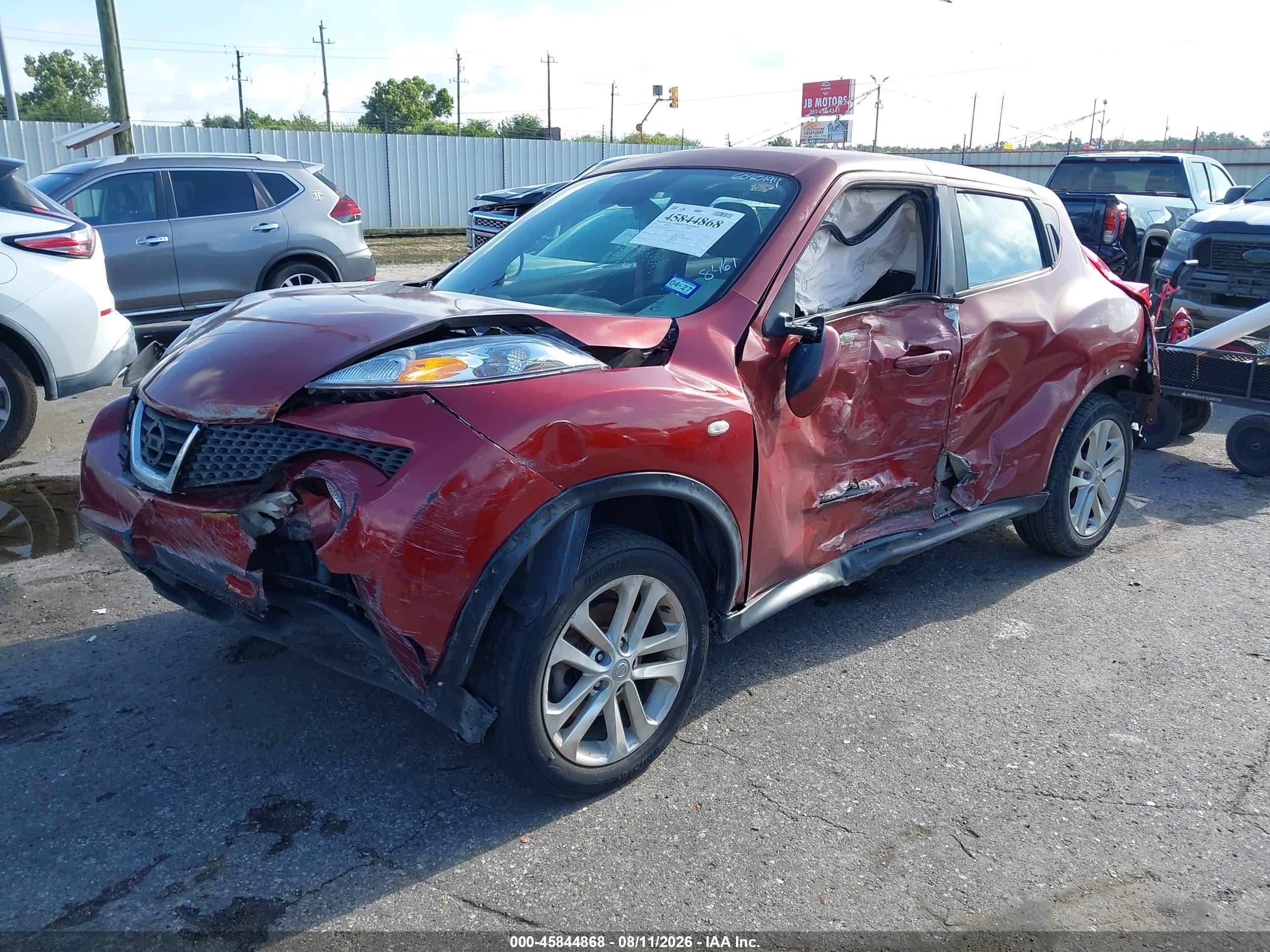 2013 Nissan Juke S Красный vin: JN8AF5MR4DT218461