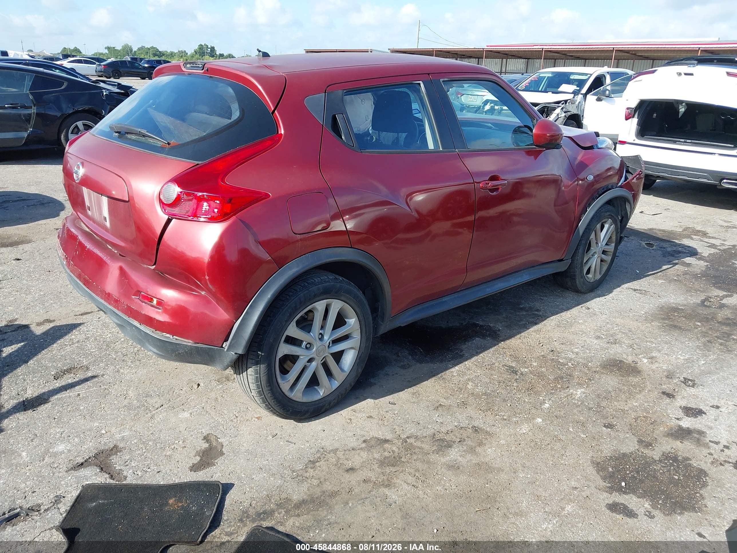 2013 Nissan Juke S Красный vin: JN8AF5MR4DT218461