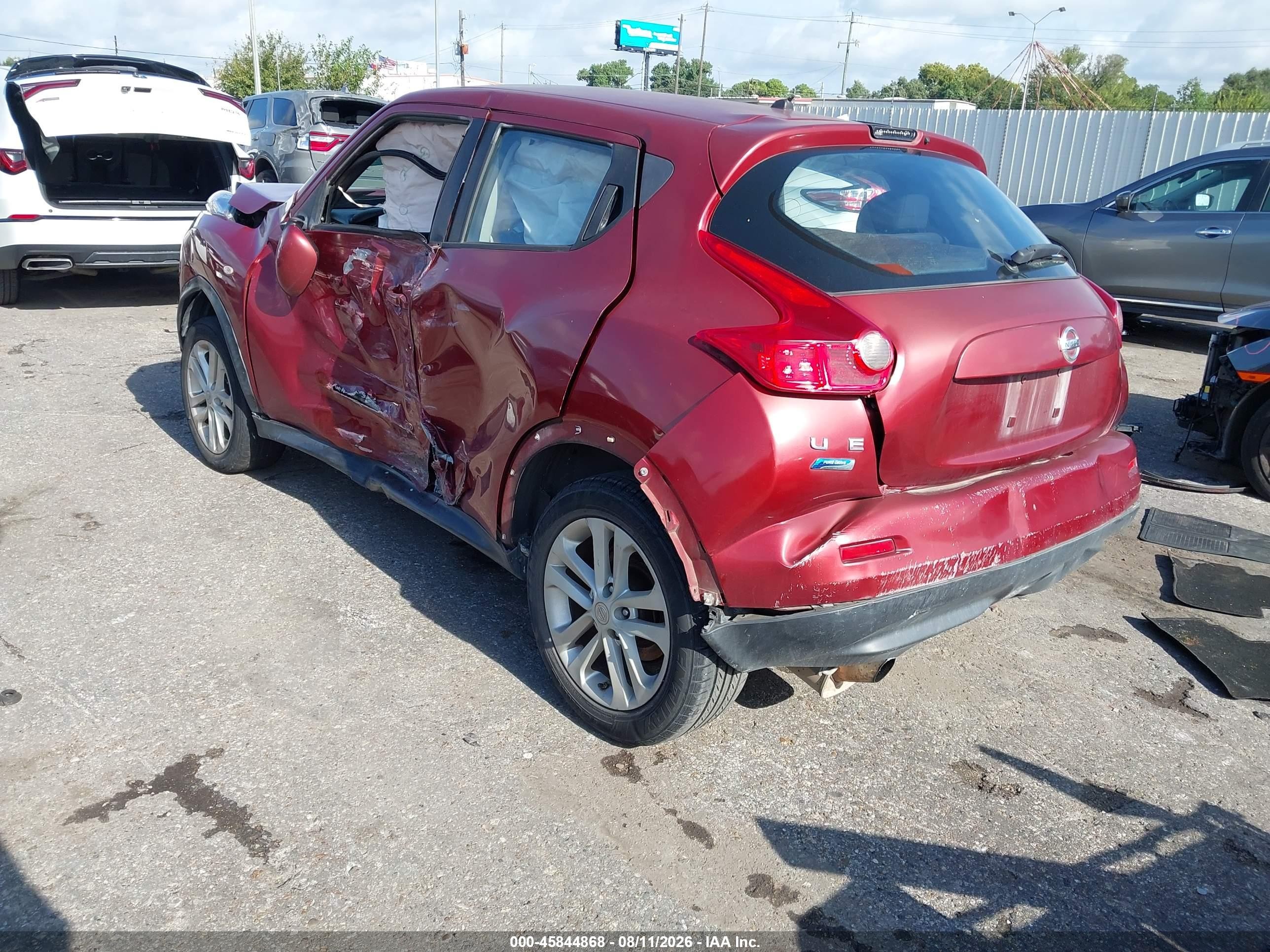 2013 Nissan Juke S Красный vin: JN8AF5MR4DT218461
