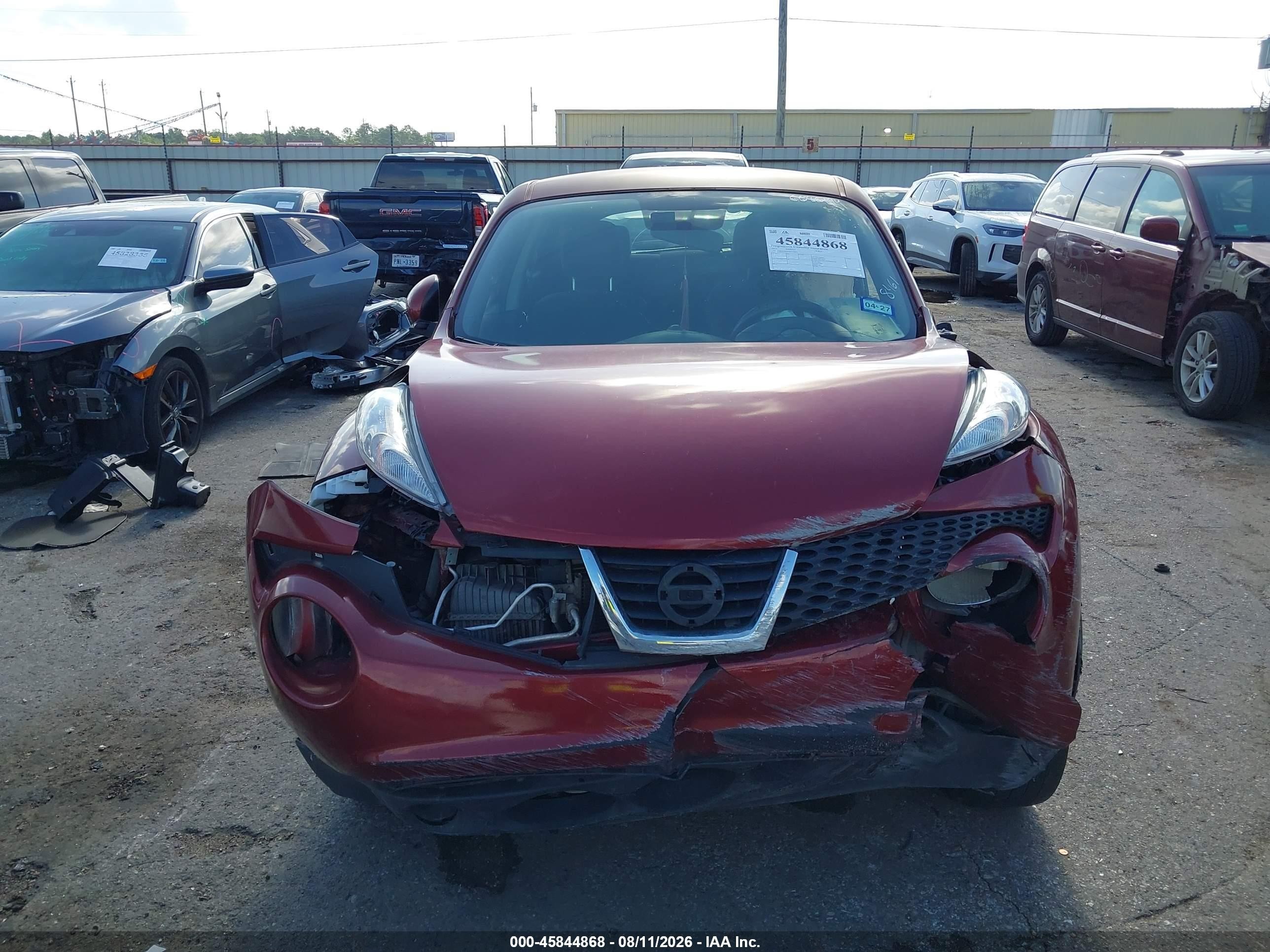 2013 Nissan Juke S Красный vin: JN8AF5MR4DT218461