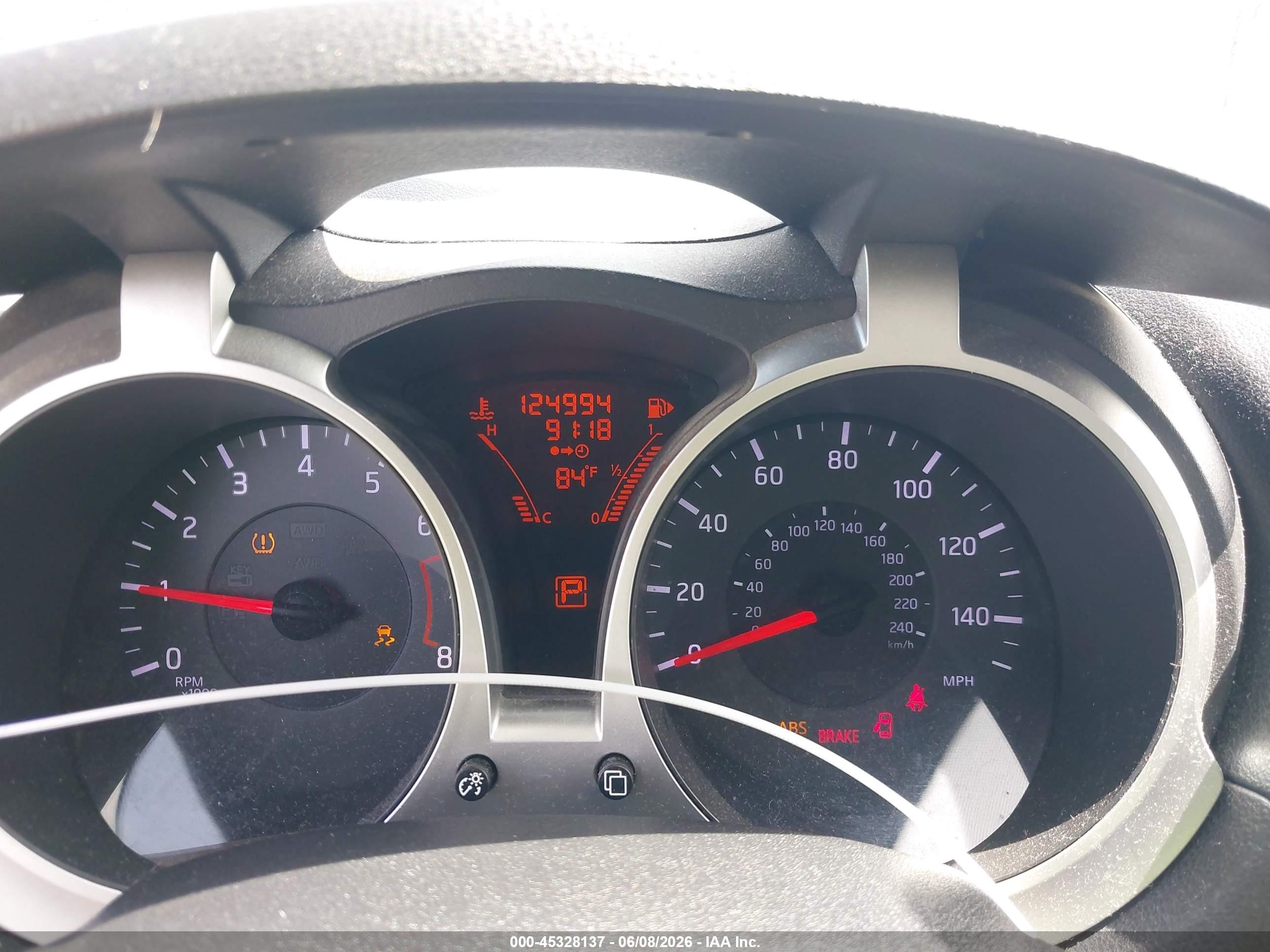 2014 Nissan Juke S Белый vin: JN8AF5MR4ET355658