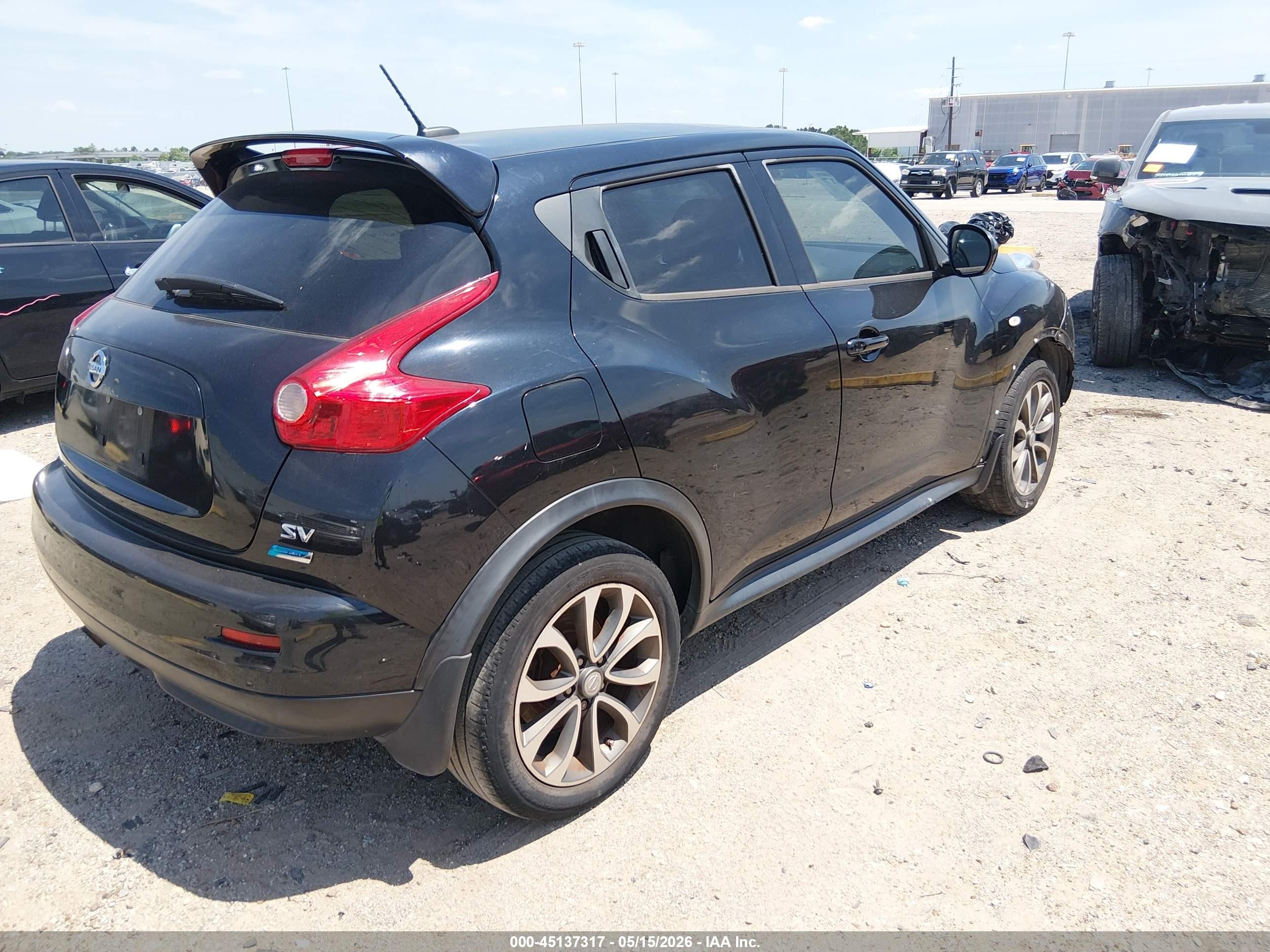 2014 Nissan Juke Sv Черный vin: JN8AF5MR4ET451516