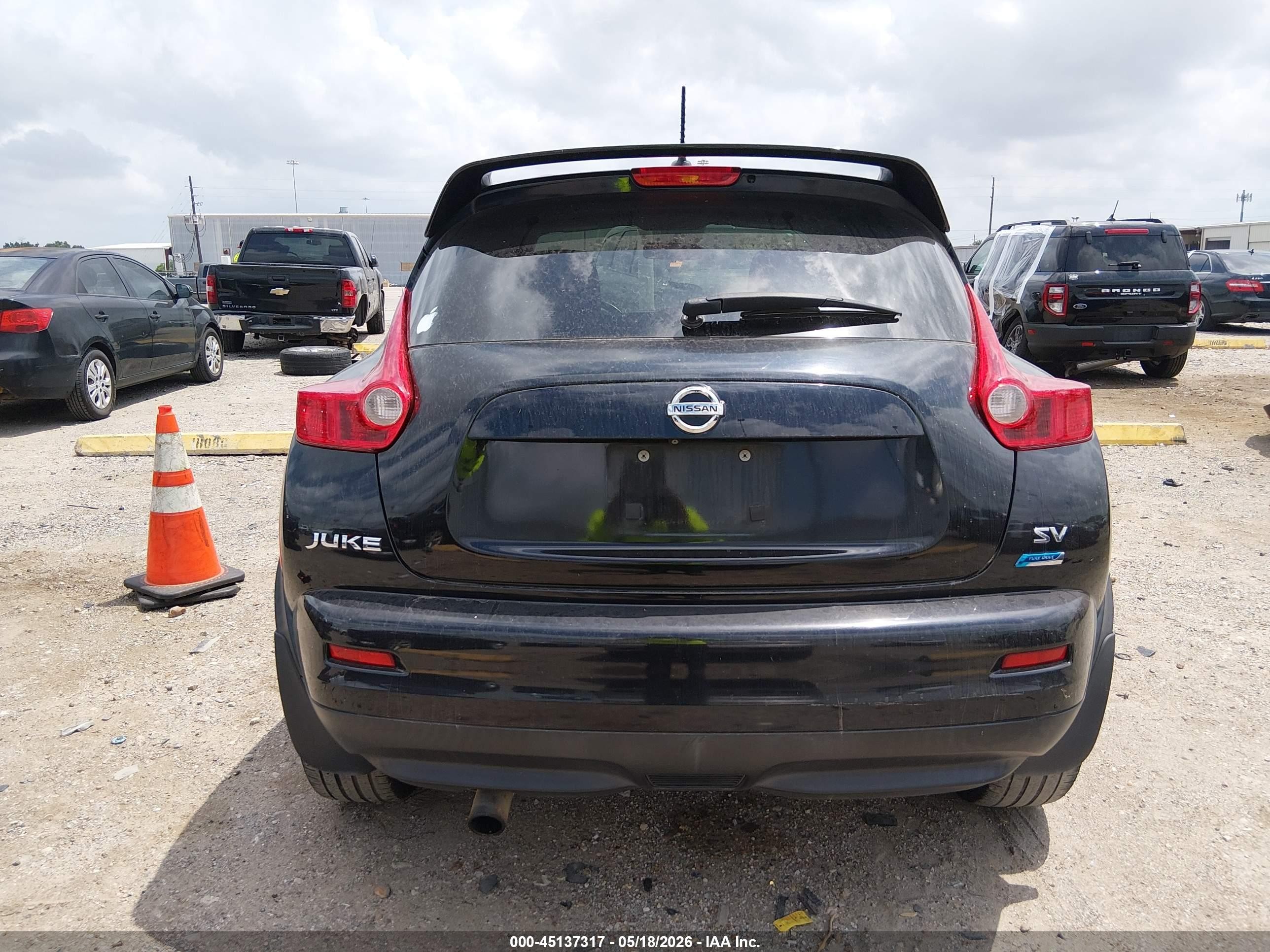 2014 Nissan Juke Sv Черный vin: JN8AF5MR4ET451516