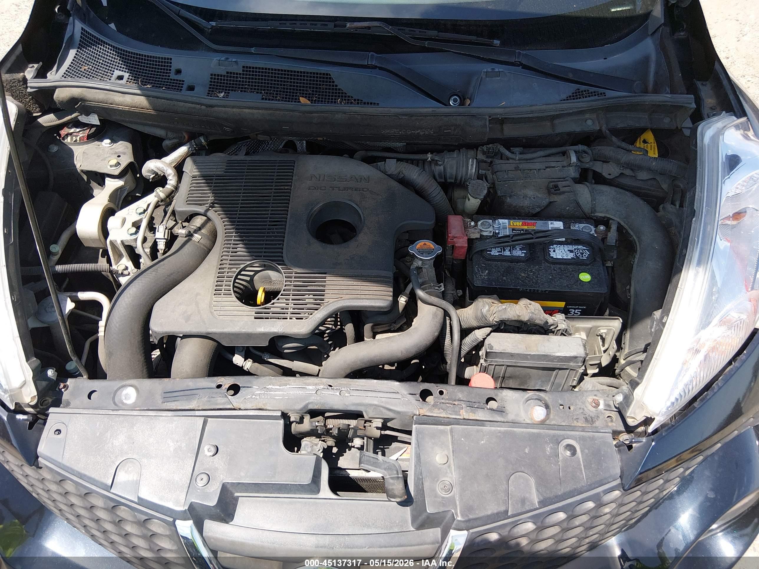 2014 Nissan Juke Sv Черный vin: JN8AF5MR4ET451516
