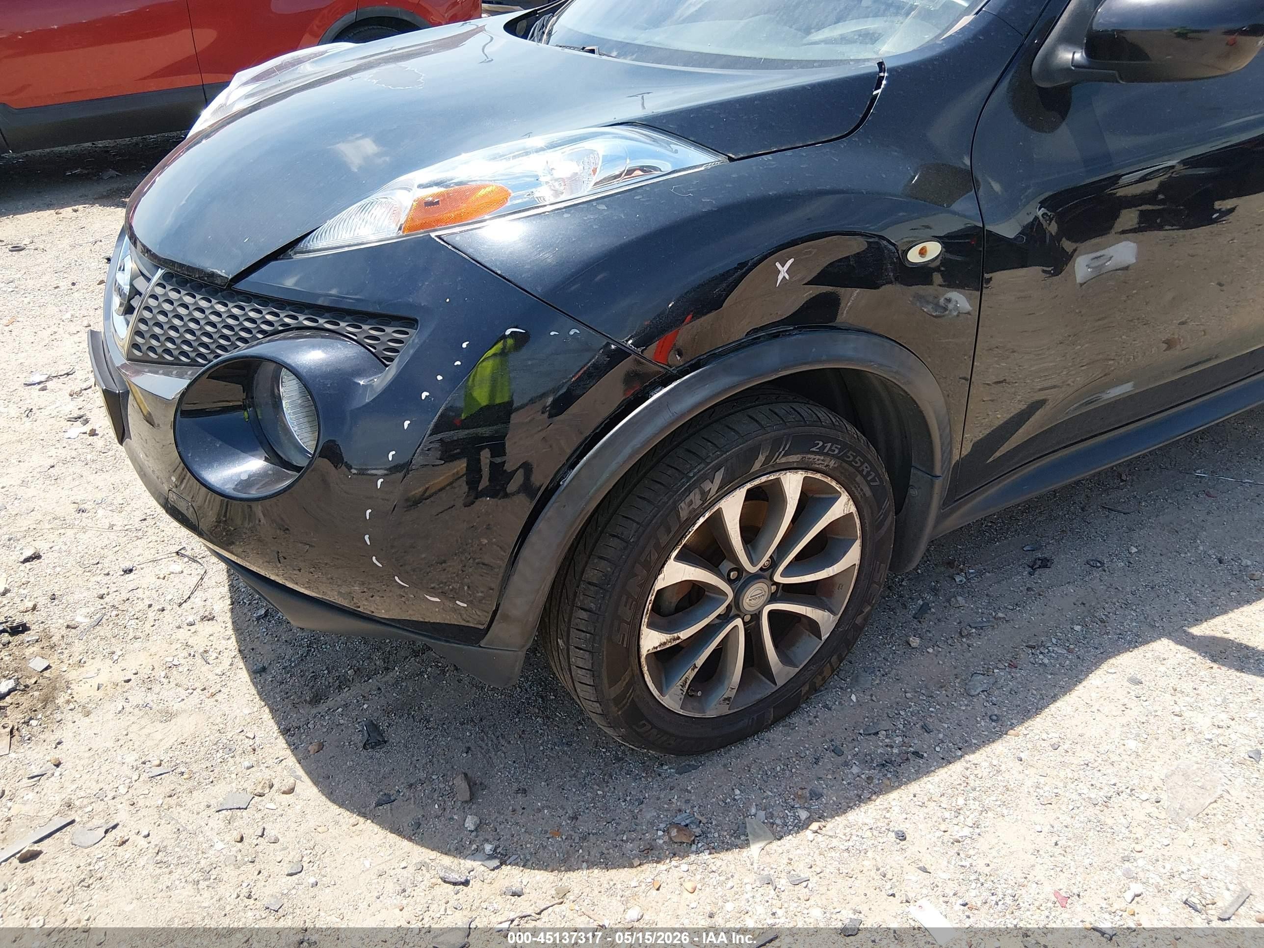 2014 Nissan Juke Sv Черный vin: JN8AF5MR4ET451516