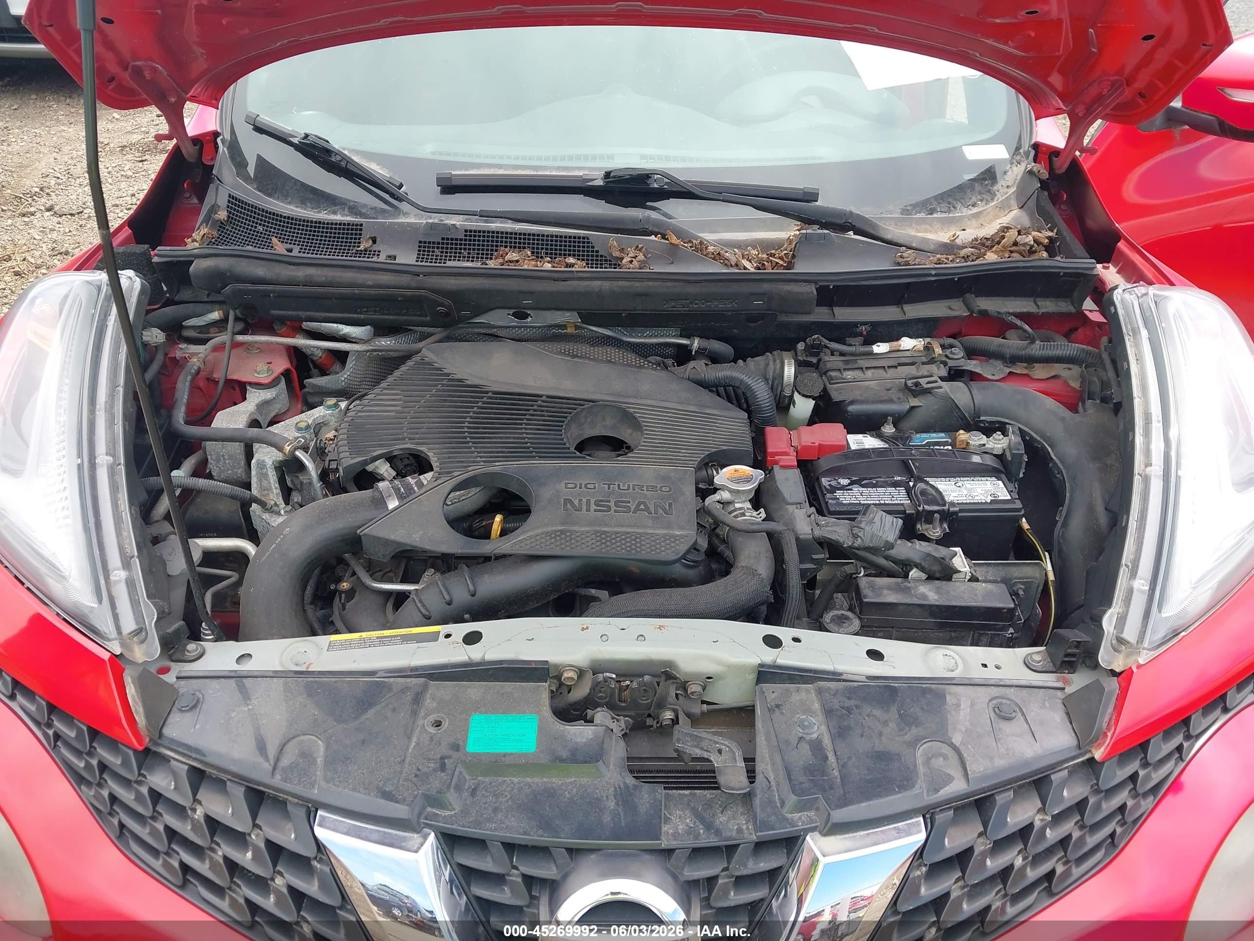 2015 Nissan Juke Sv Red vin: JN8AF5MR4FT507133