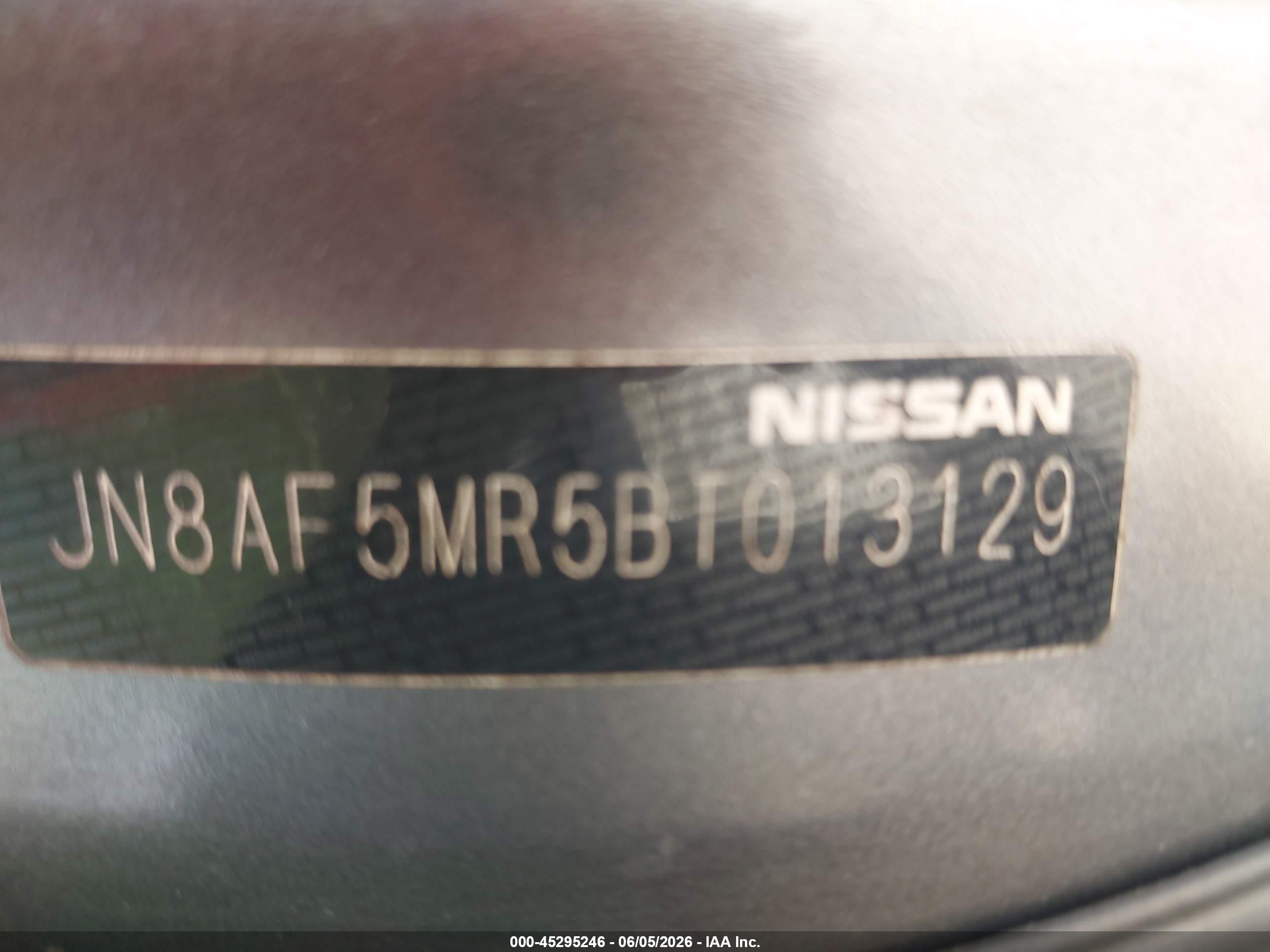 2011 Nissan Juke Sv Gray vin: JN8AF5MR5BT013129