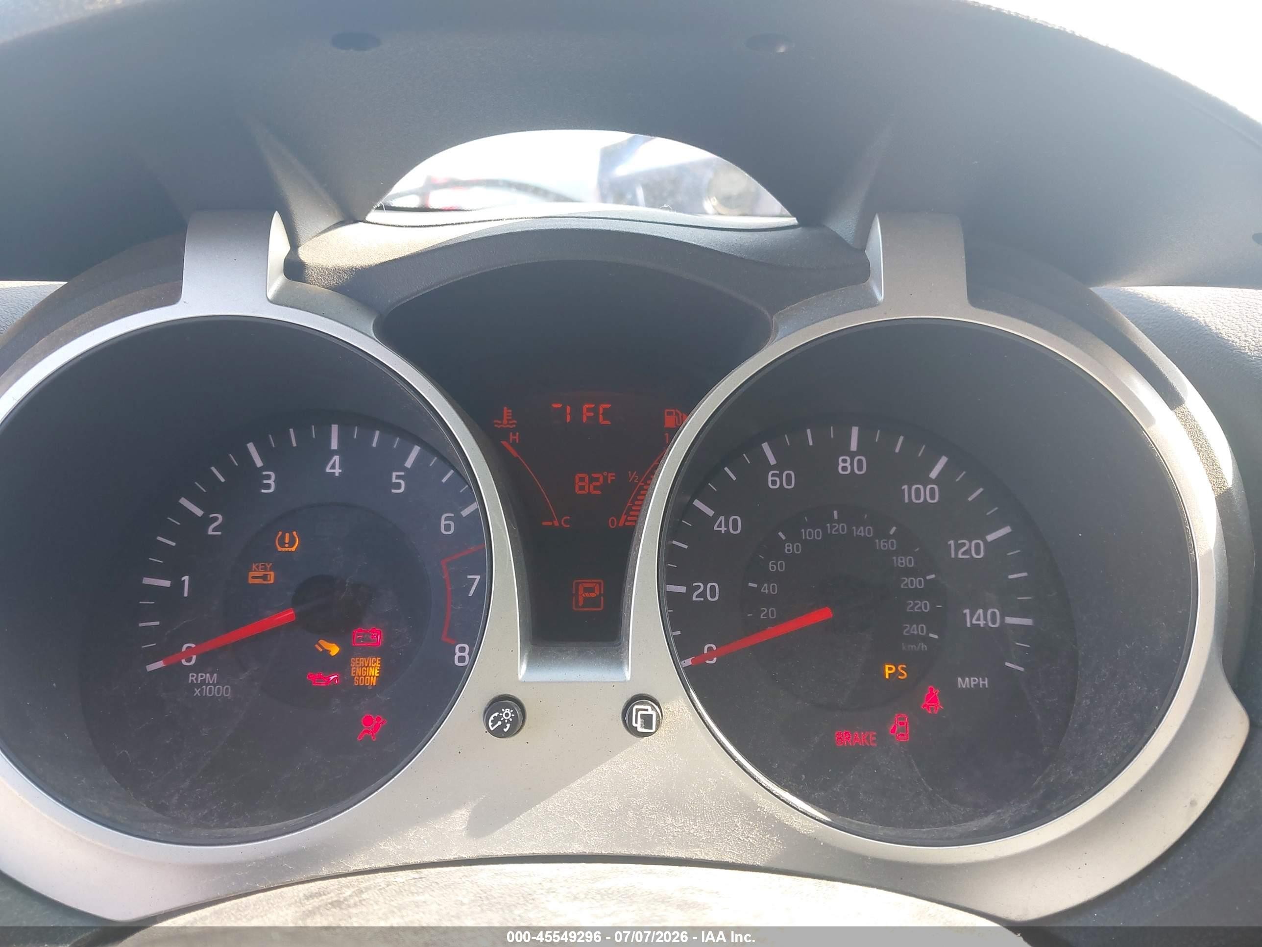 2012 Nissan Juke Sv Gray vin: JN8AF5MR5CT109876