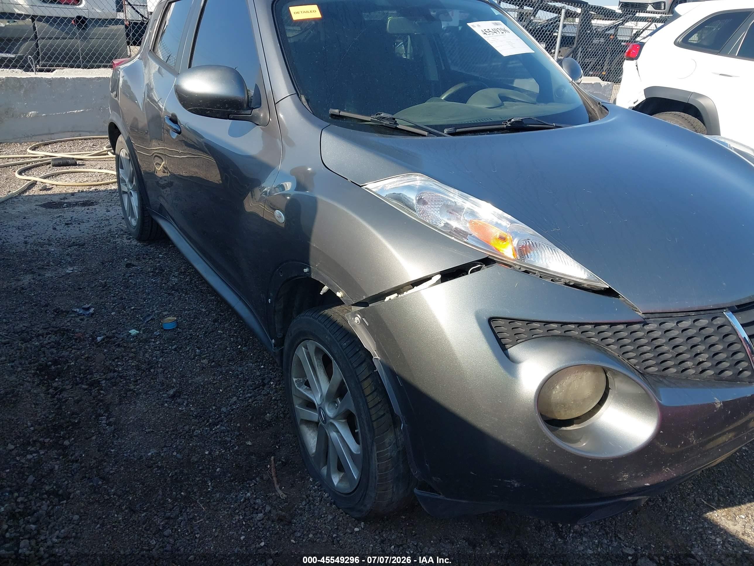 2012 Nissan Juke Sv Gray vin: JN8AF5MR5CT109876