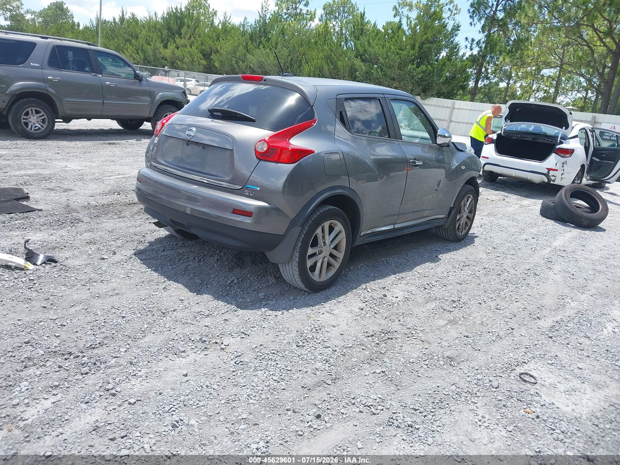 2013 Nissan Juke Sv Gray vin: JN8AF5MR5DT215004