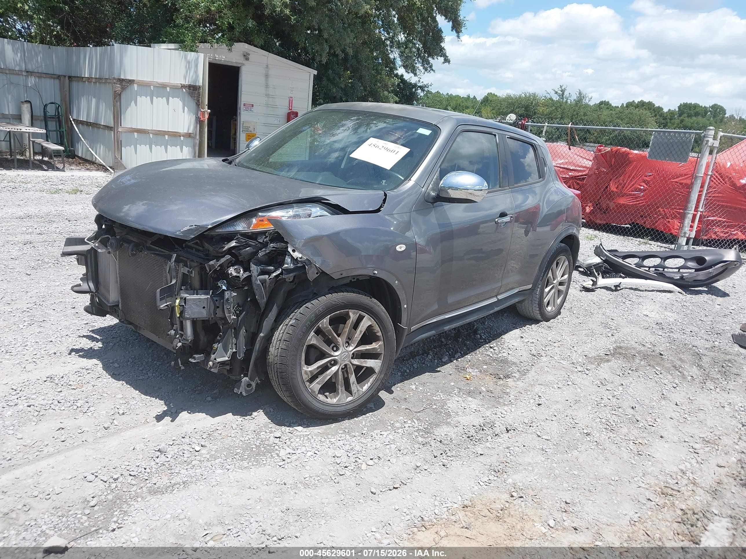 2013 Nissan Juke Sv Gray vin: JN8AF5MR5DT215004