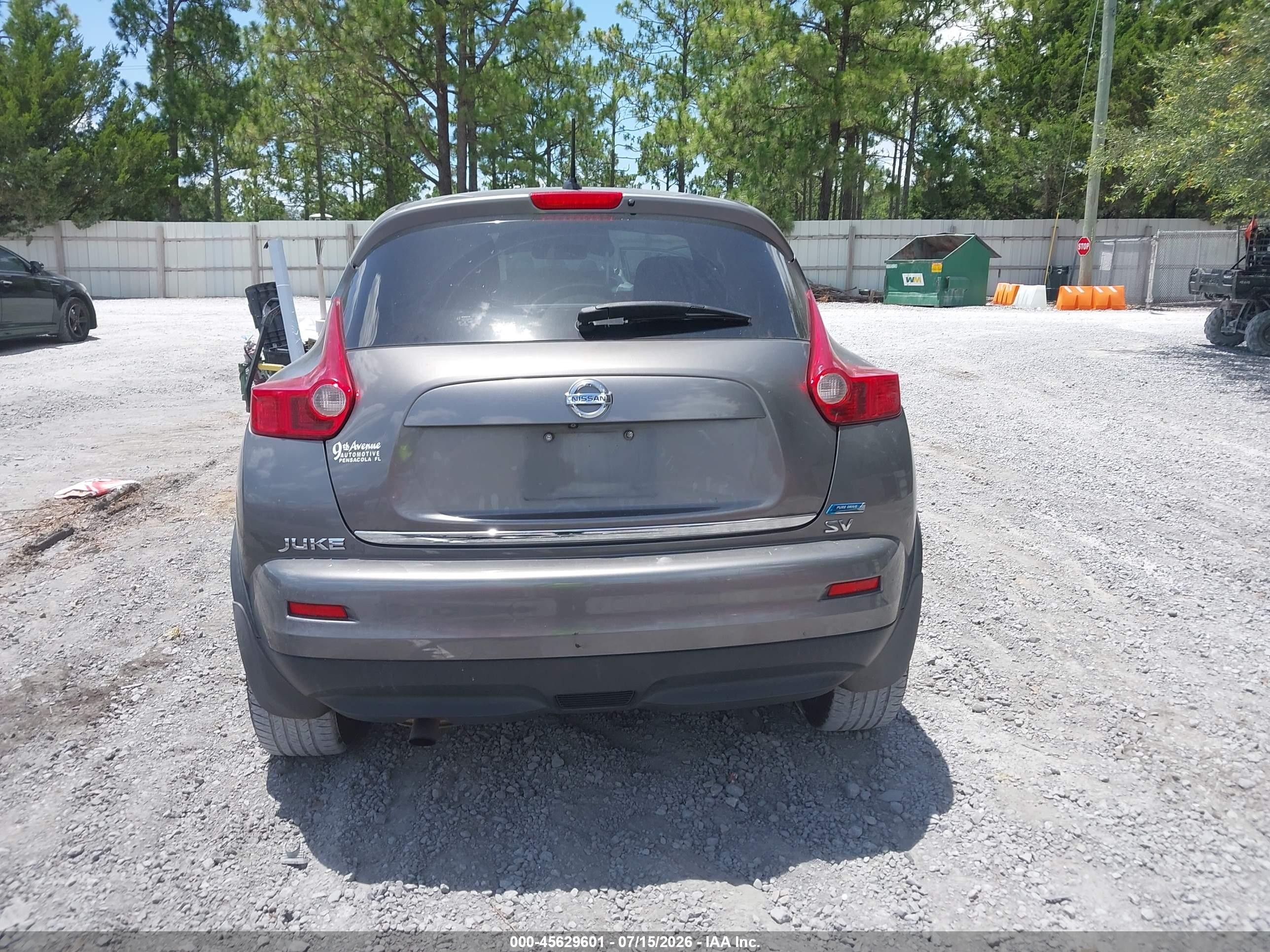 2013 Nissan Juke Sv Gray vin: JN8AF5MR5DT215004