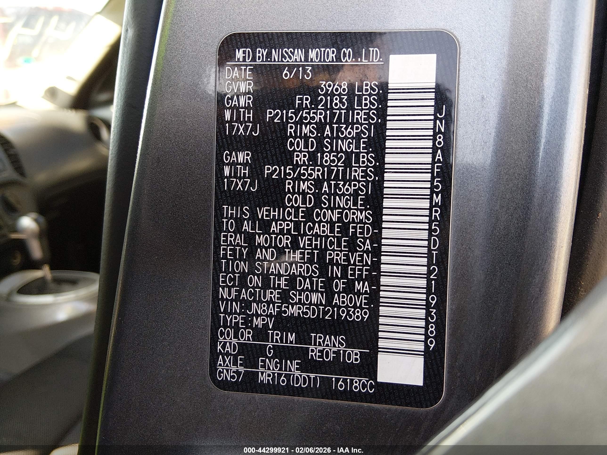 2013 Nissan Juke S Gray vin: JN8AF5MR5DT219389